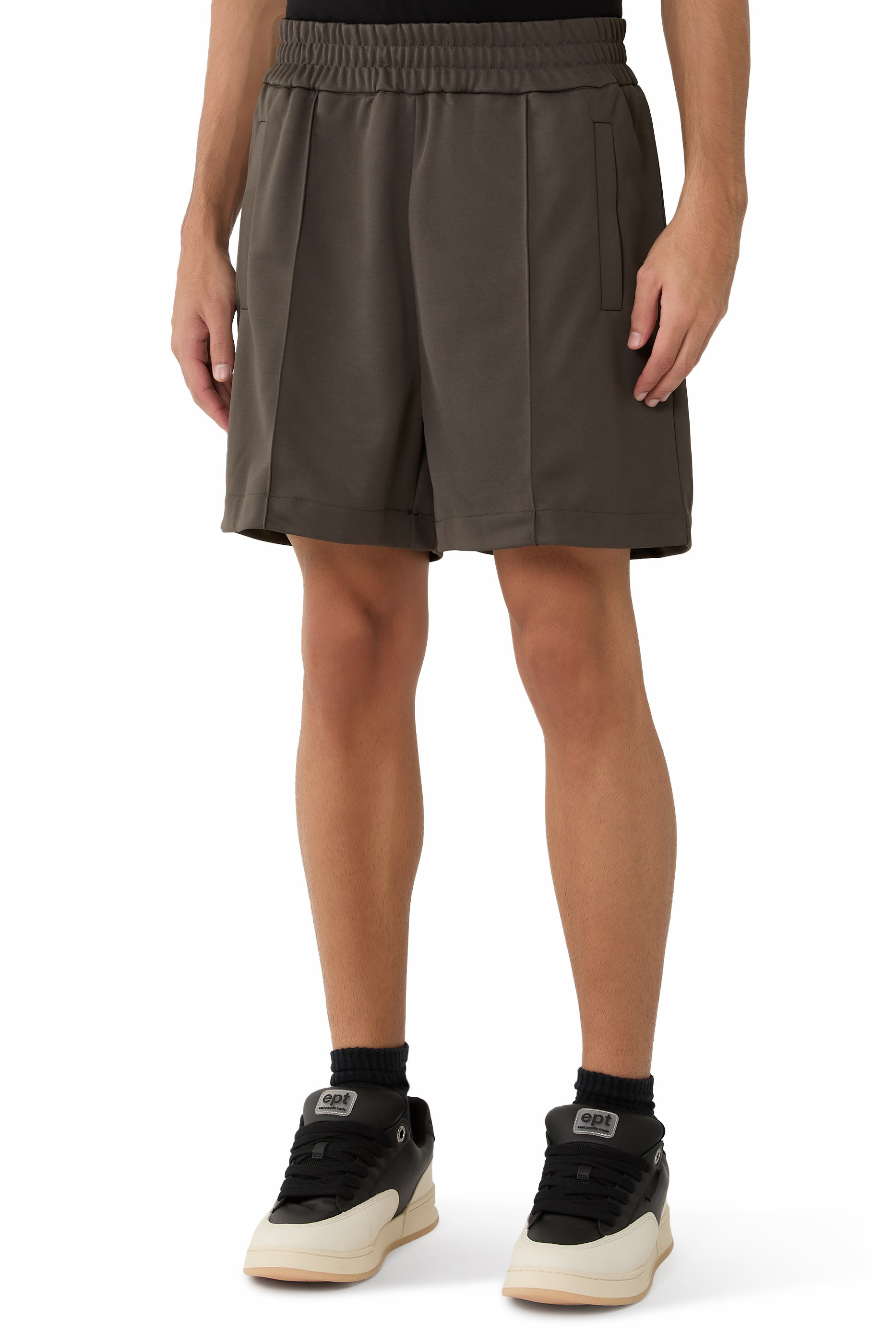 Back Curved Logo Track Shorts 