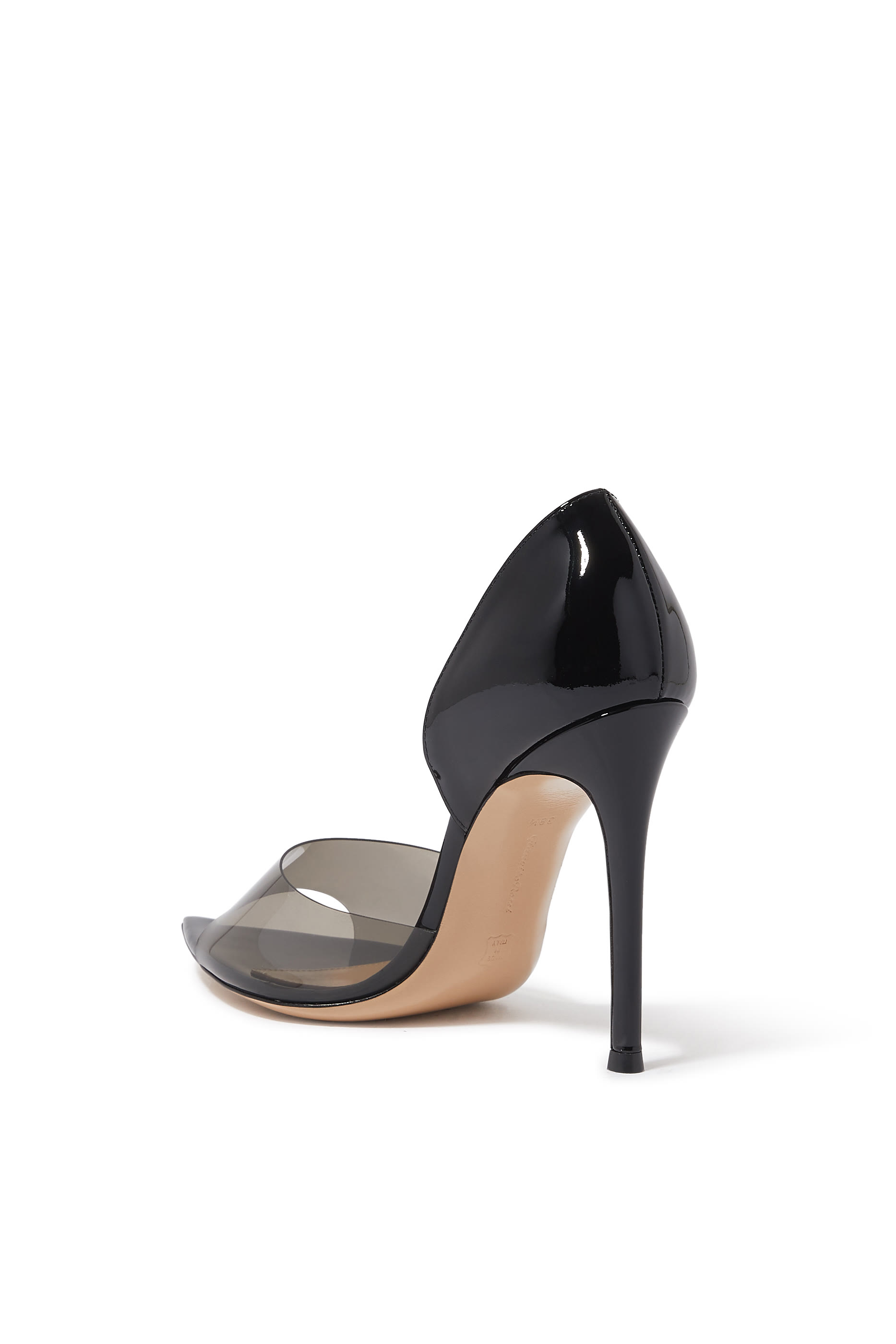Bree 105 Plexi Open Toe Pumps