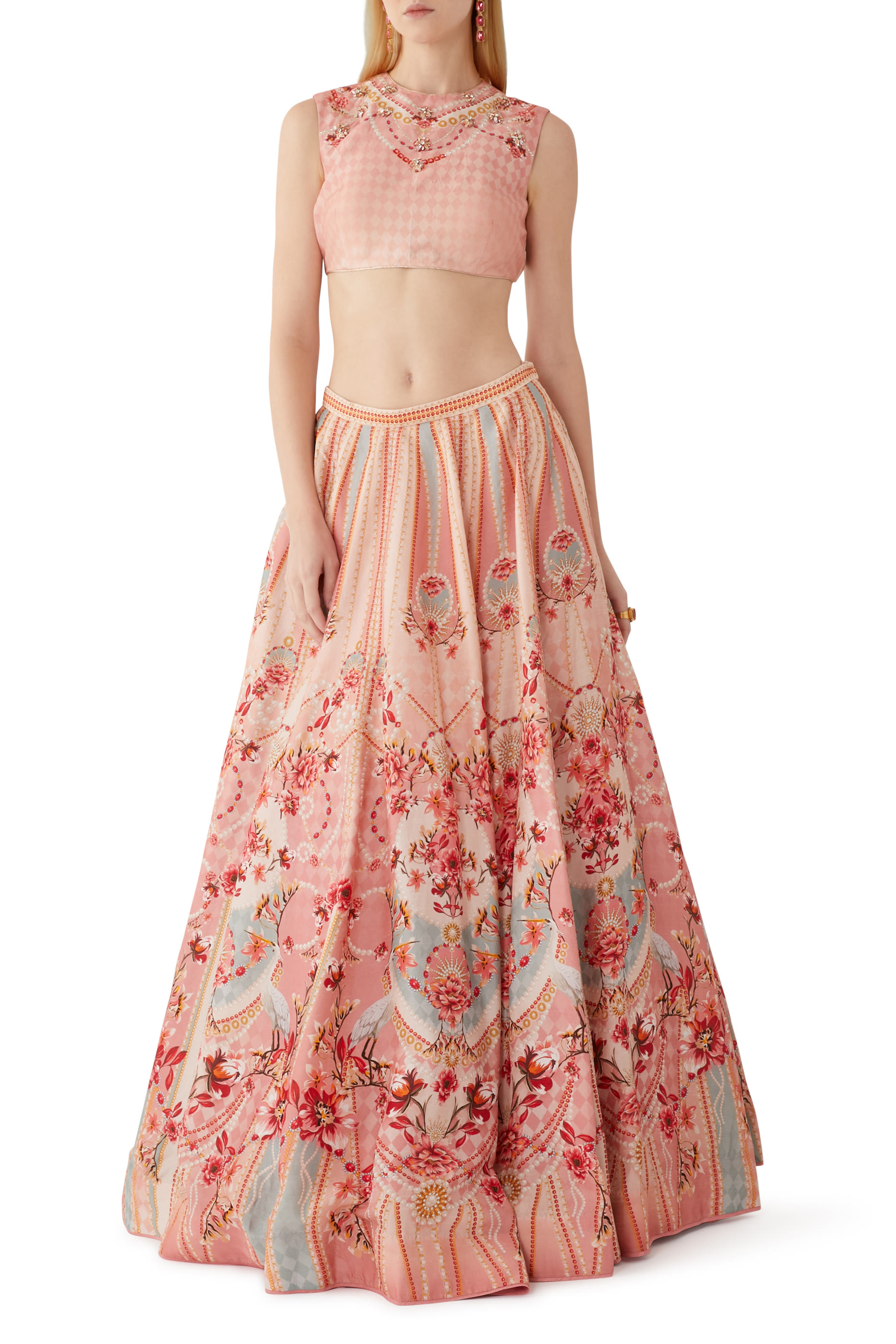 Delia Printed Lehenga Set
