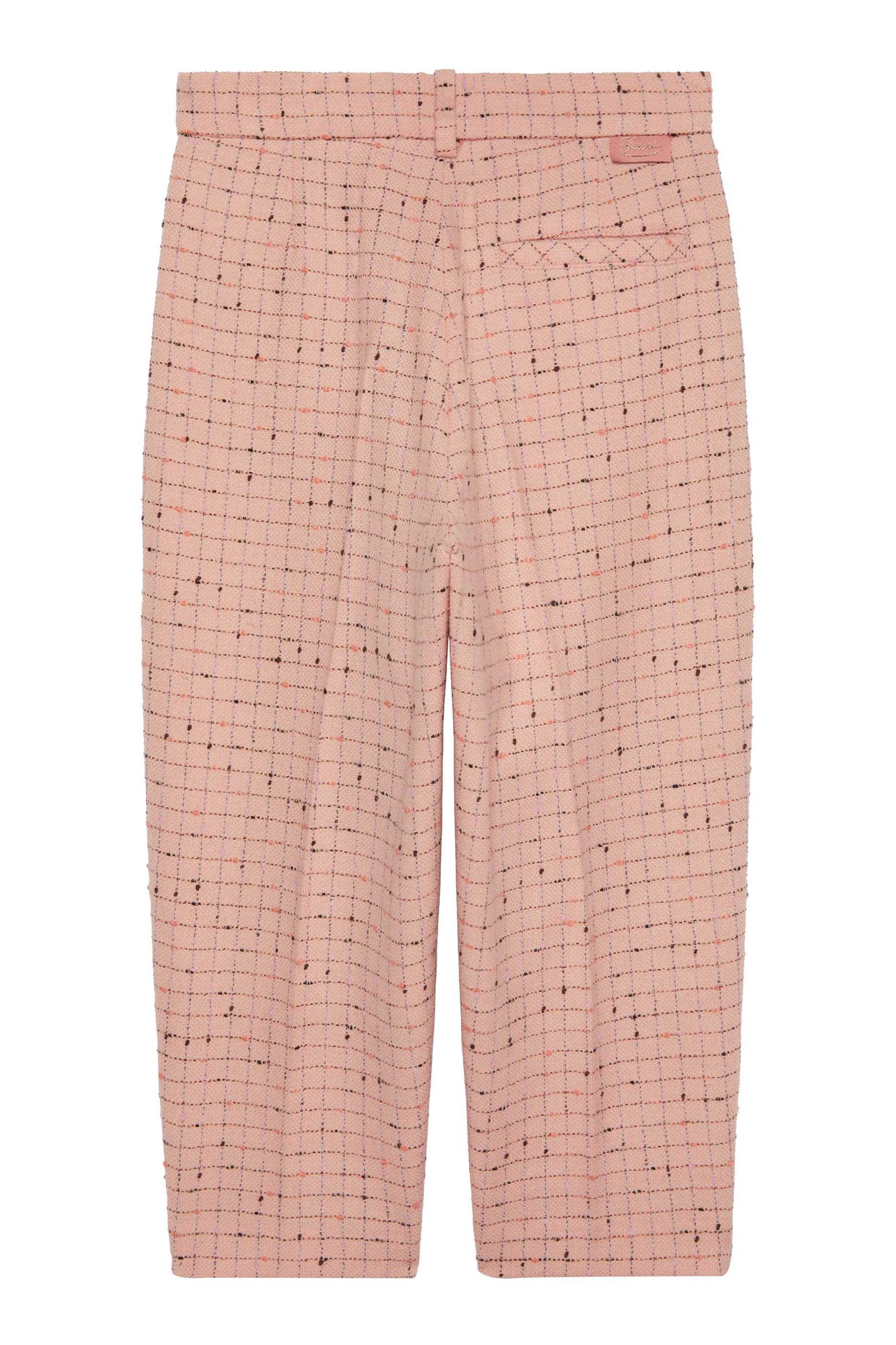 Kids Check Damier Wool Pants