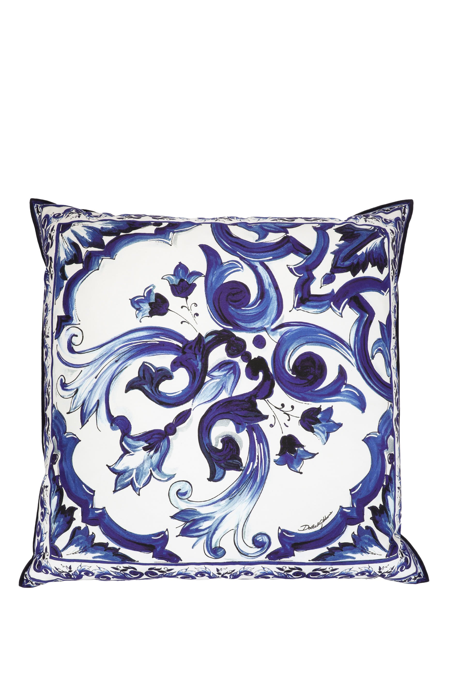 Blu Mediterraneo Large Canvas Cushion