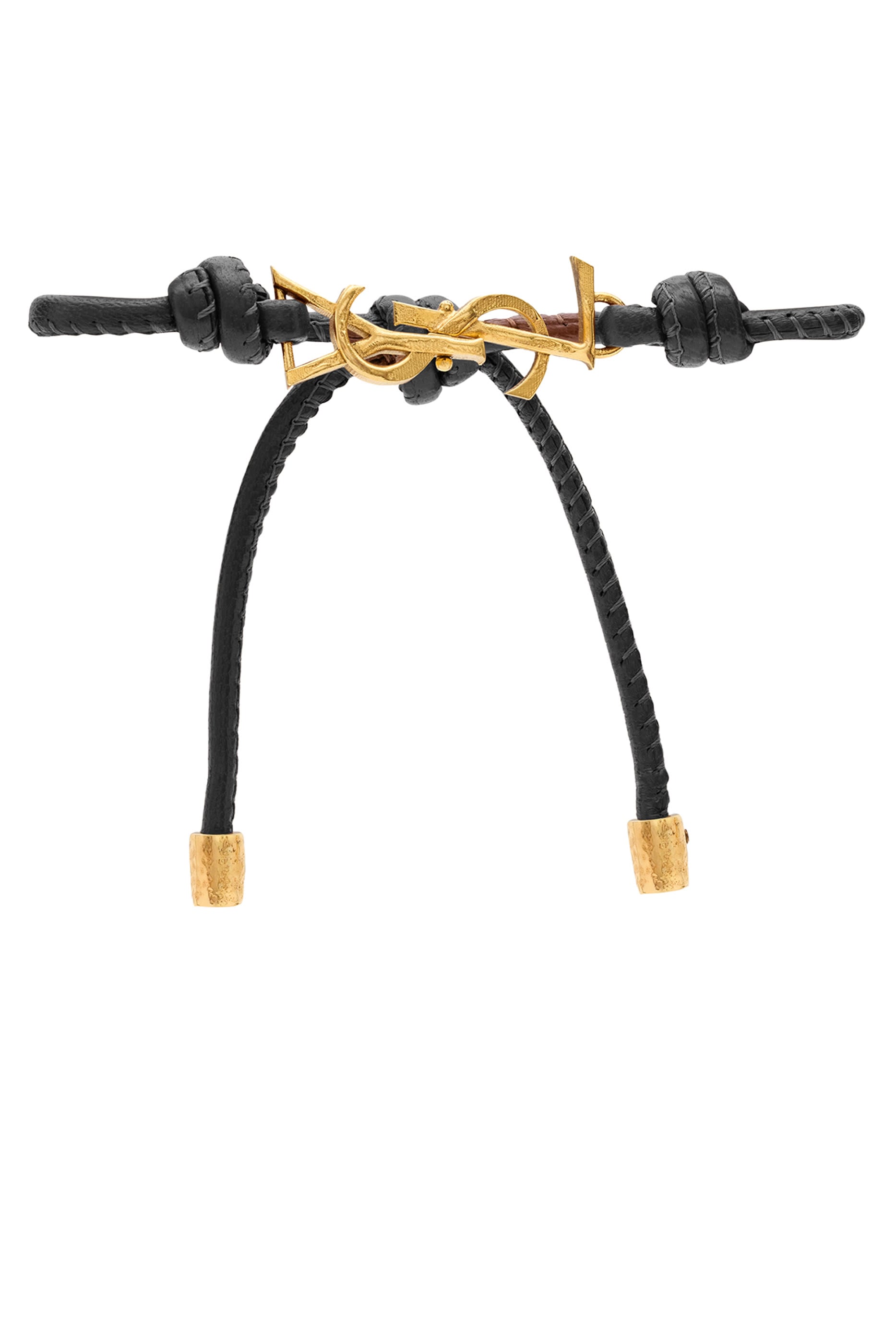Cassandre Cord Bracelet, Nappa Leather & Metal