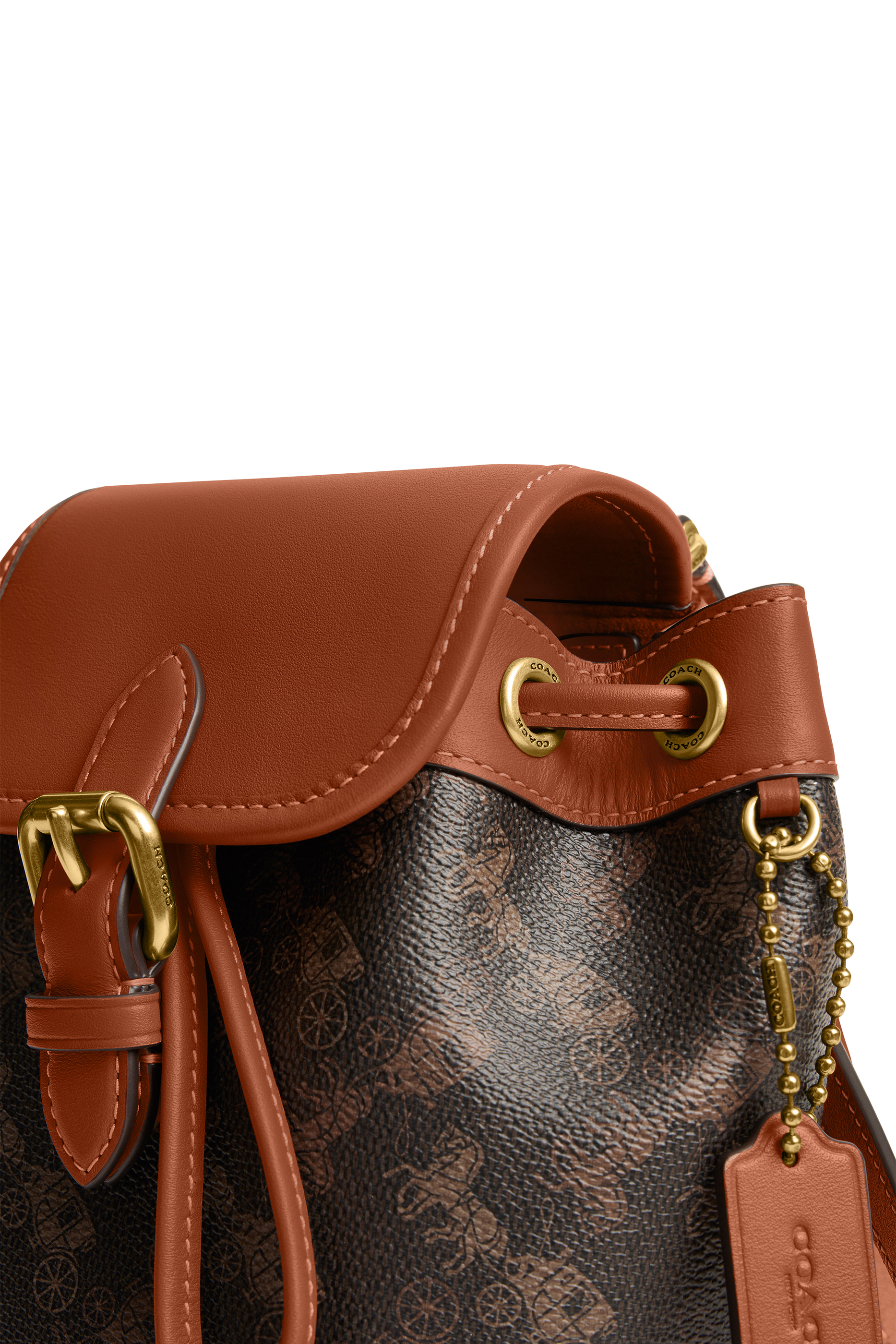 Harper Backpack with Horse and Carriage Print