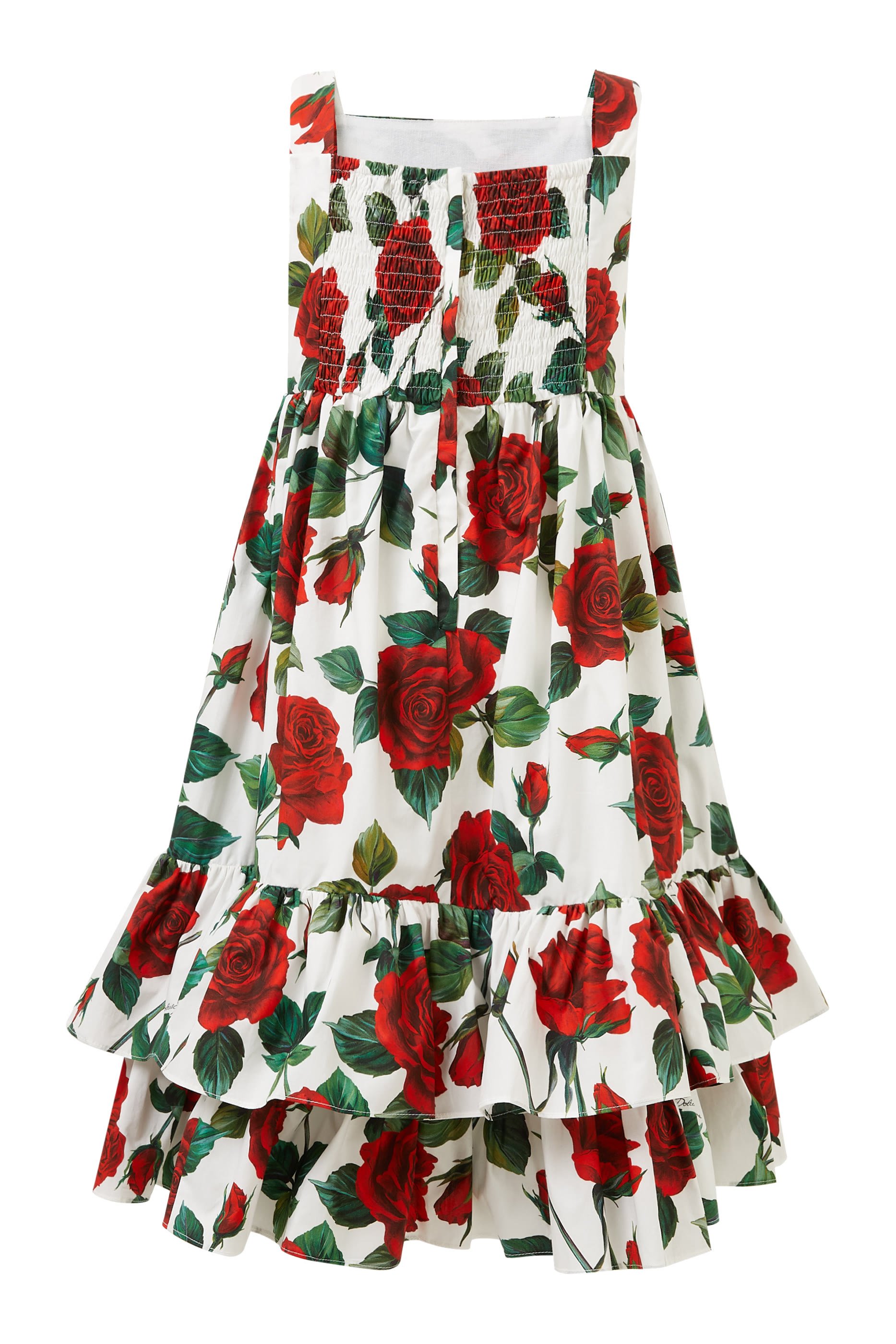 Kids Floral Print Cotton Dress