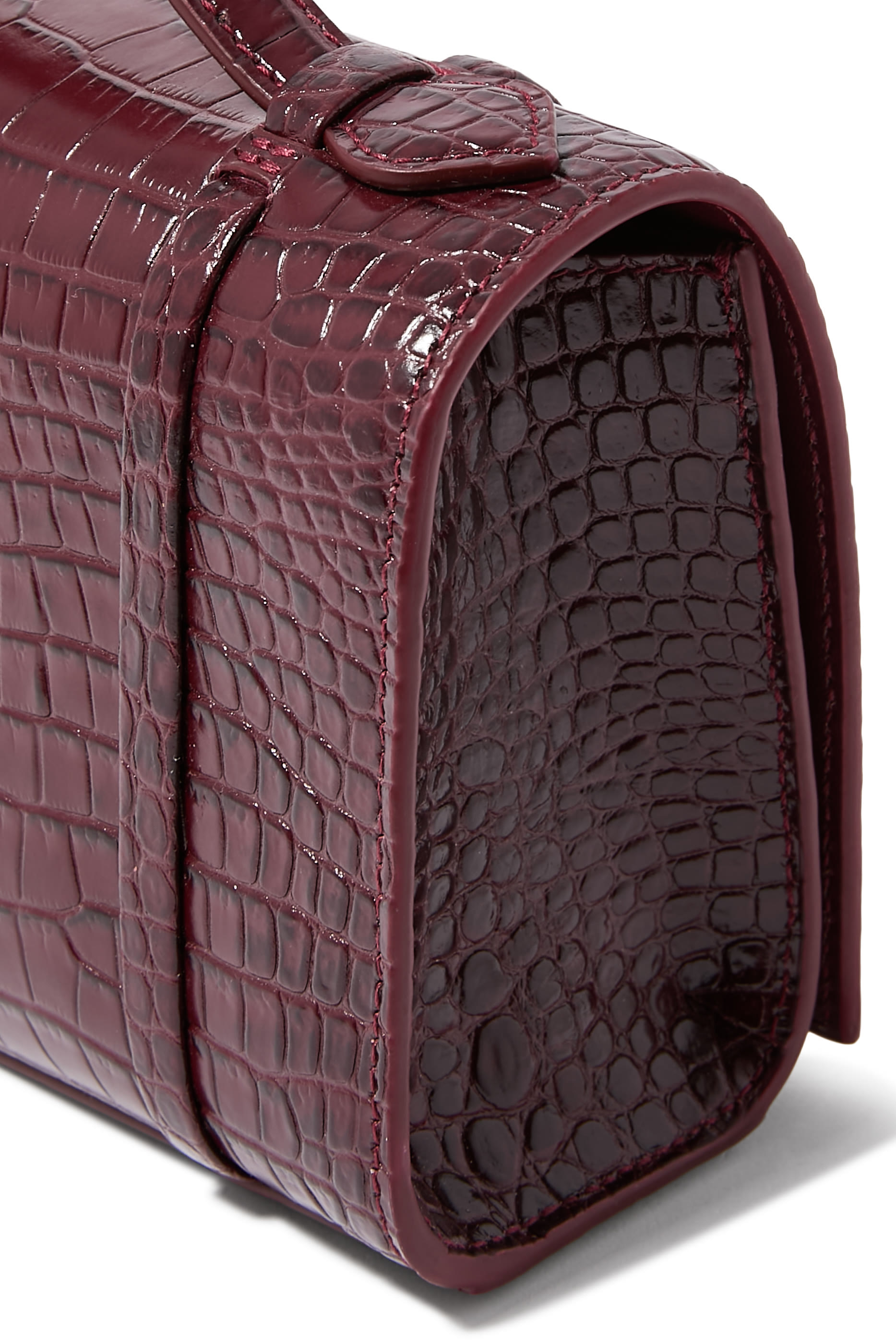 May Embossed Leather Small Handbag