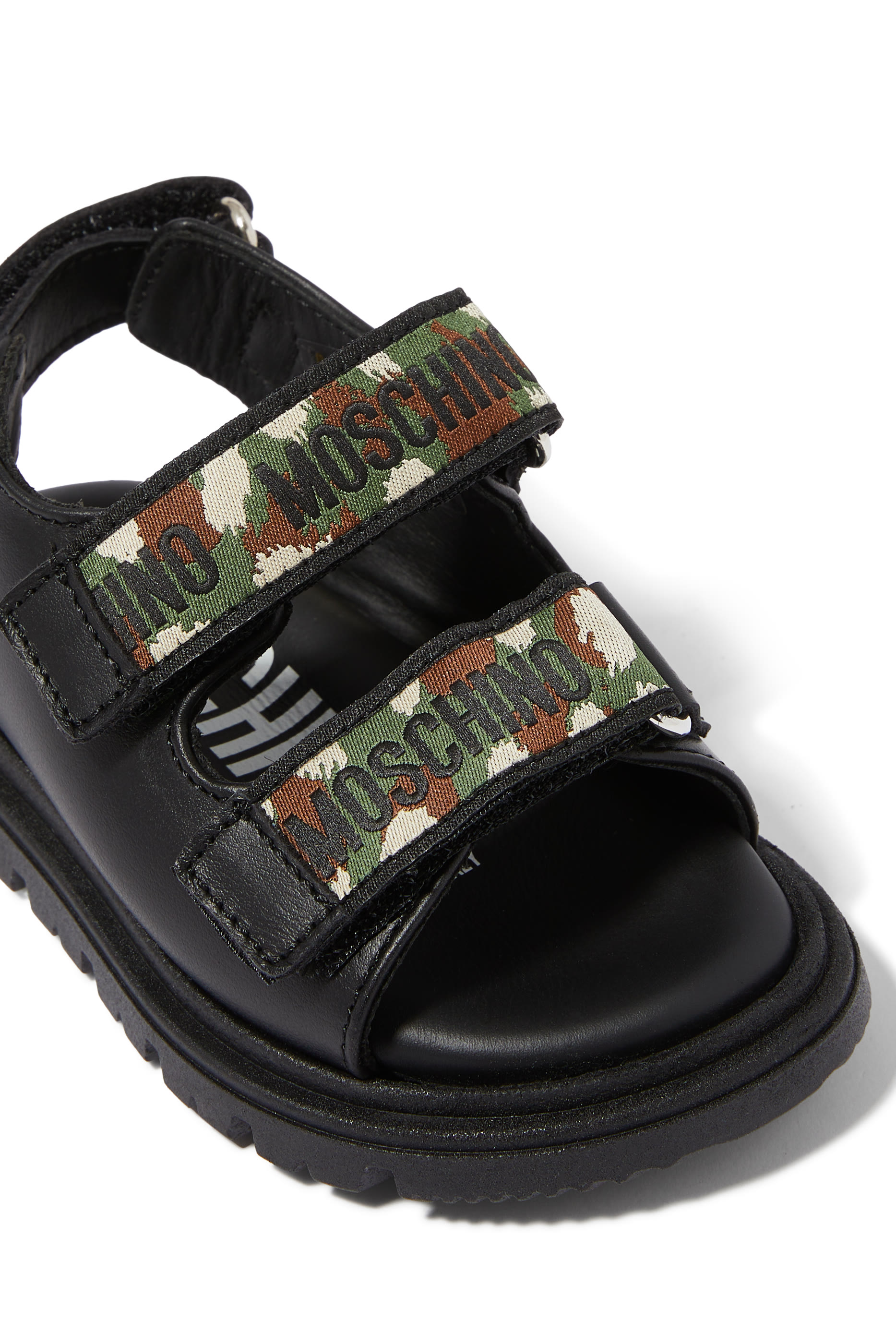 Kids Logo Leather Sneakers