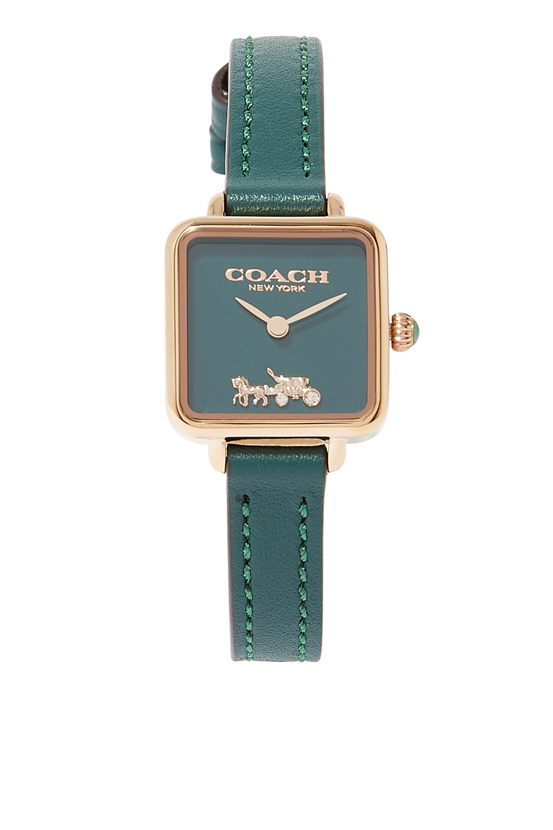 Cass 22mm Leather Strap Watch