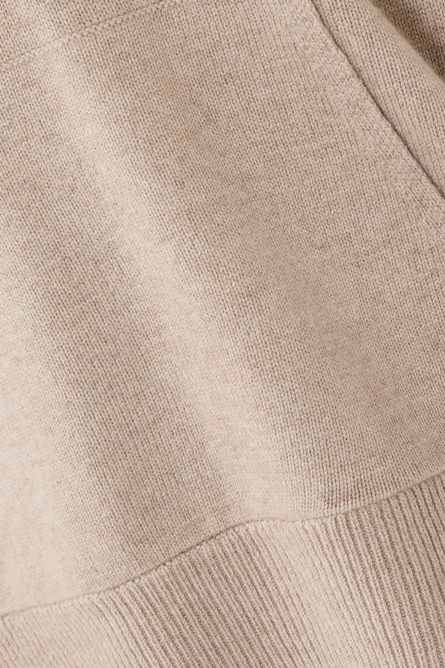 Stripe Detail Hoodie with Cashmere