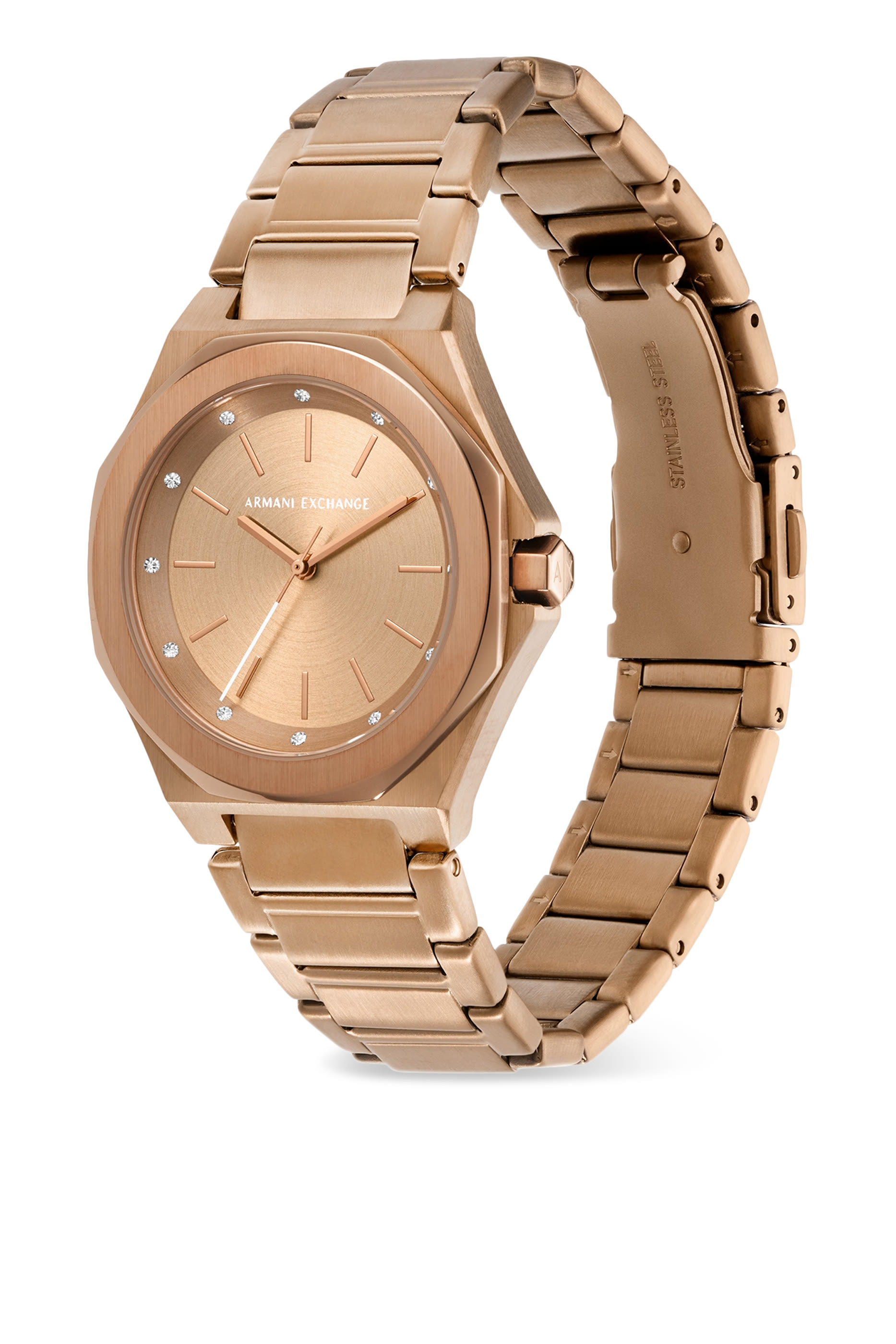 Three-Hand Stainless Steel Watch