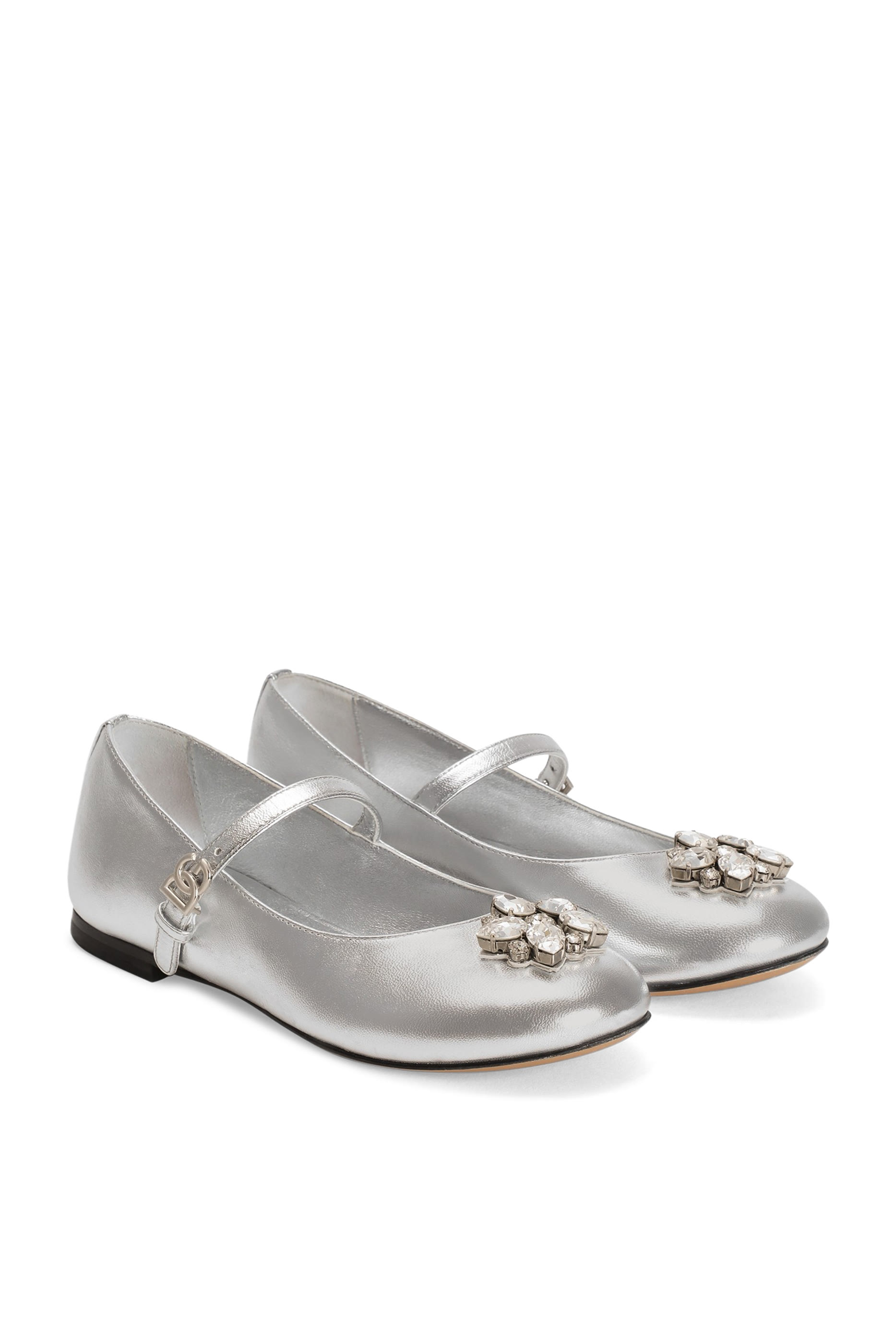 Kids Ballet Flats with Brooches
