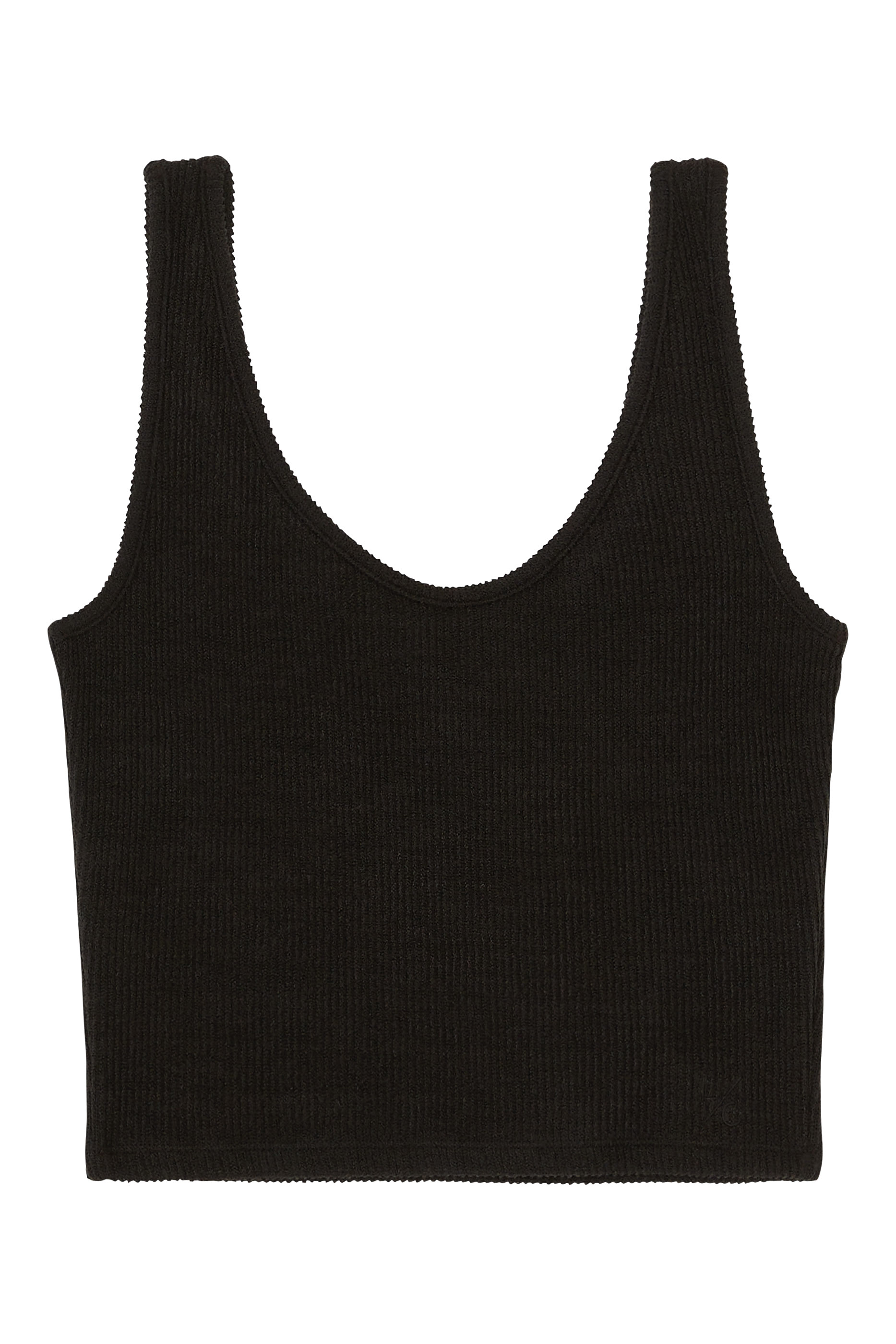 Wellness Rib Knit Jersey Cropped Tank