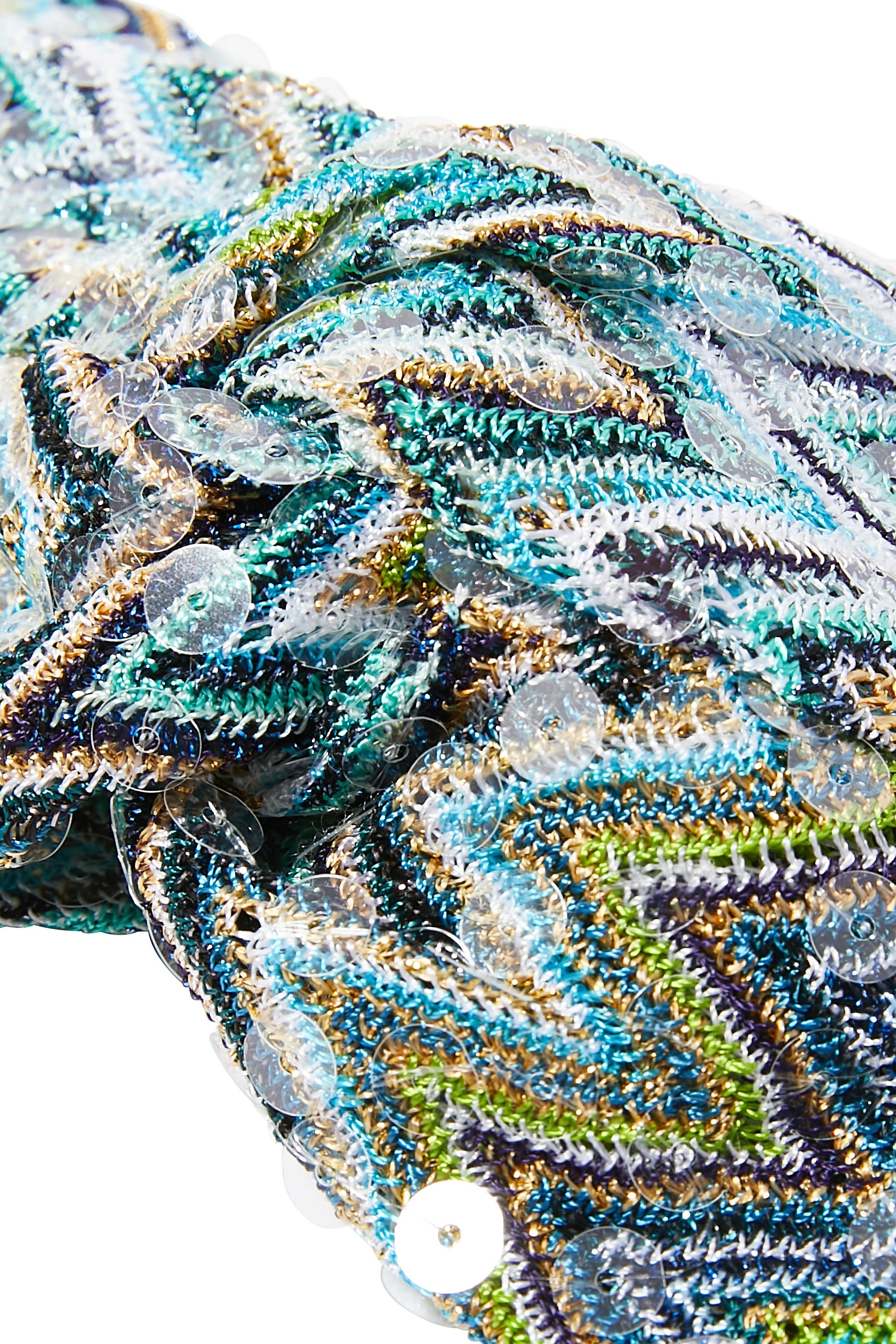 Exclusive Mare Chevron Raschel Turban Headband