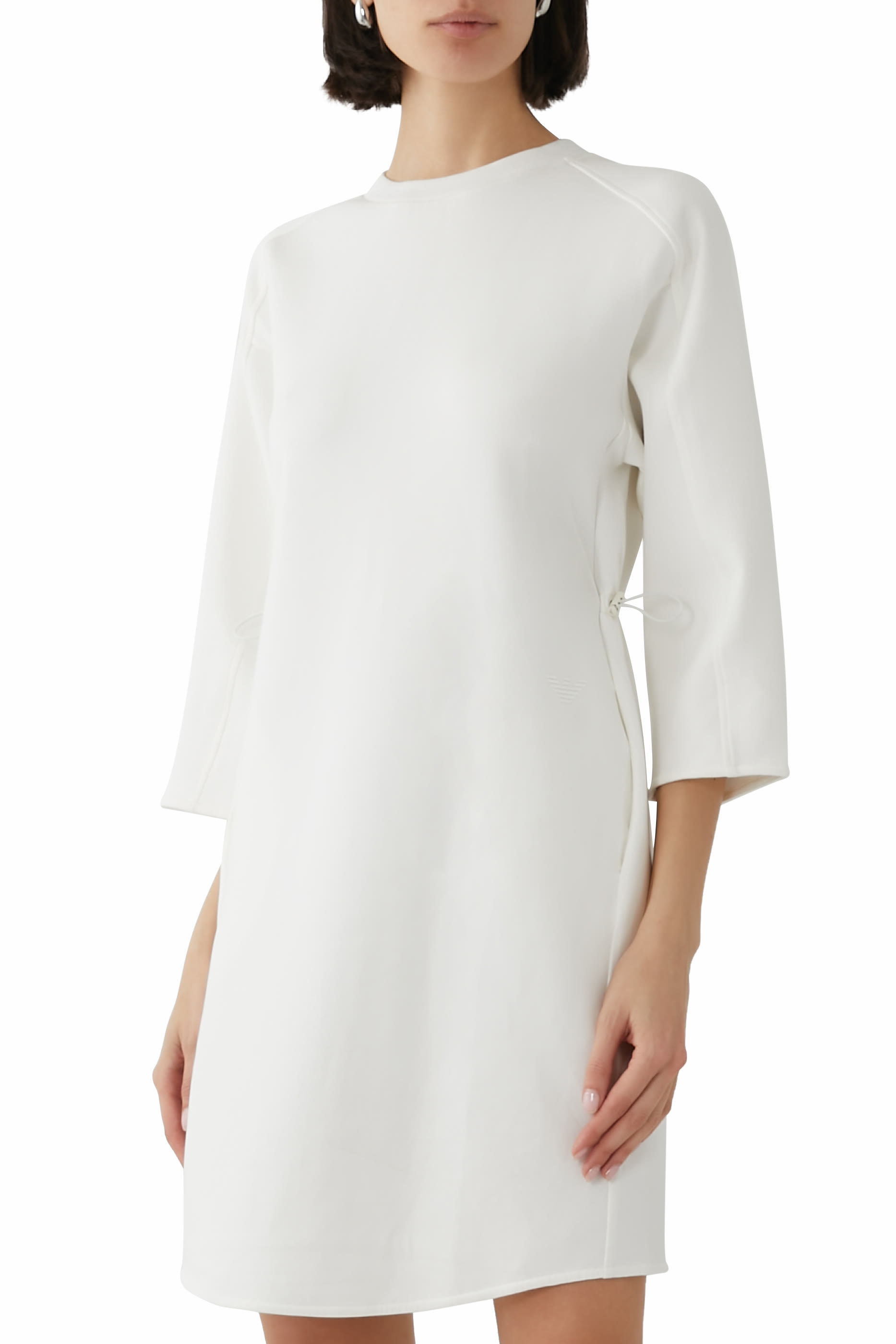 Double-Jersey Drawstring Dress