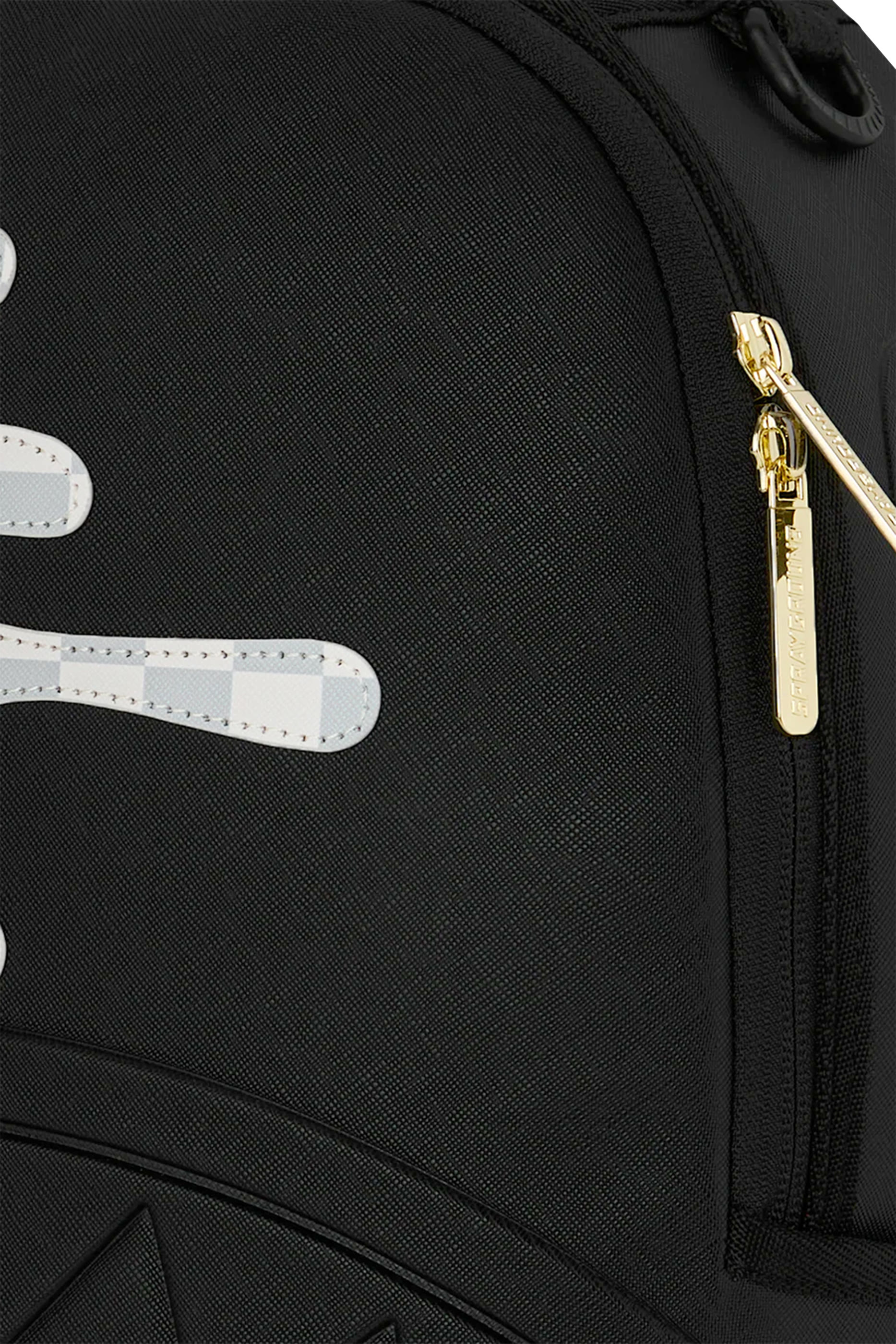 Kids Cream Check Side Drip Backpack 