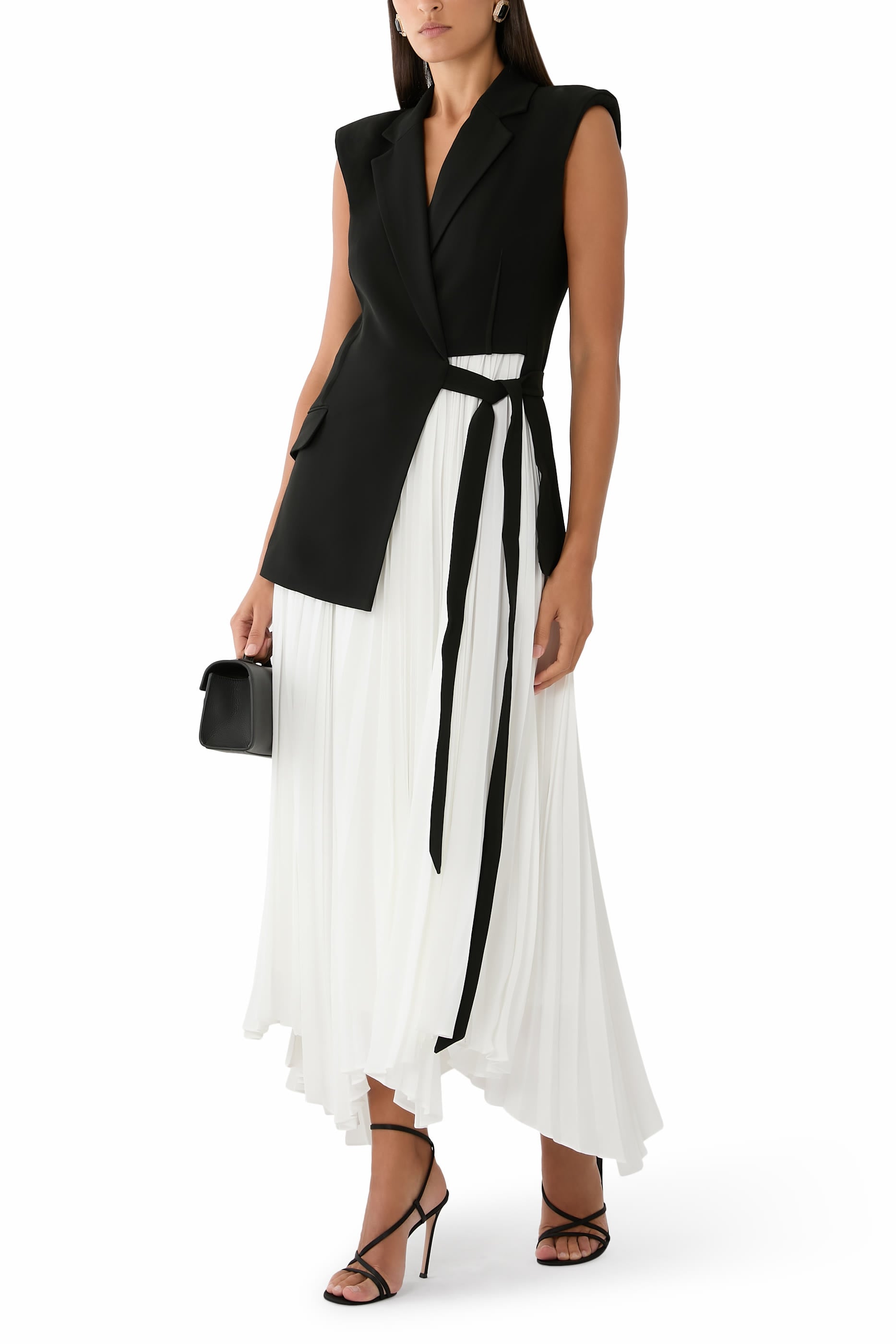 Helena Combo Blazer Midi Dress