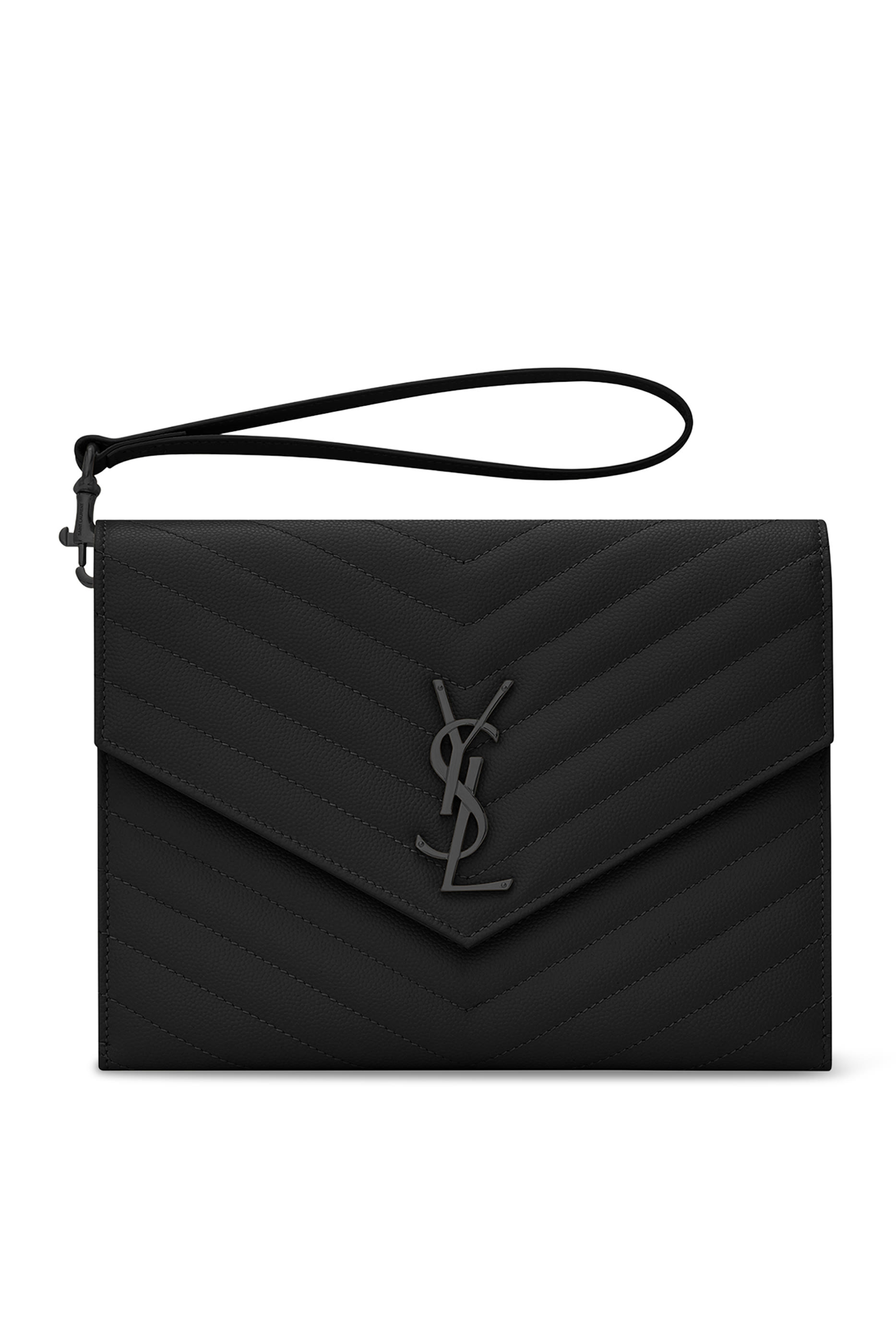 Cassandre Matelass&eacute; Flap Pouch in Grain De Poudre Leather