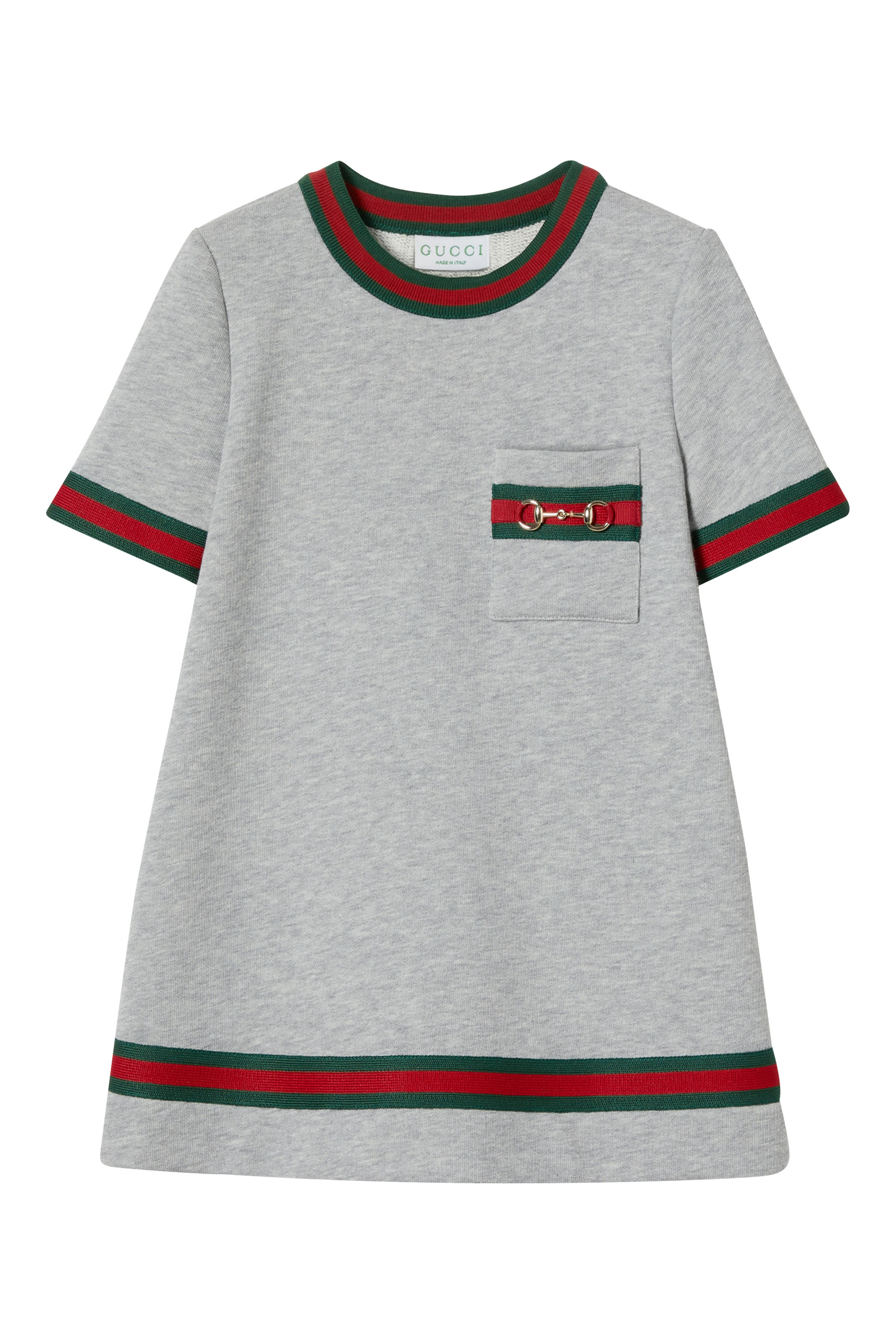 Kids Cotton Dress with Horsebit