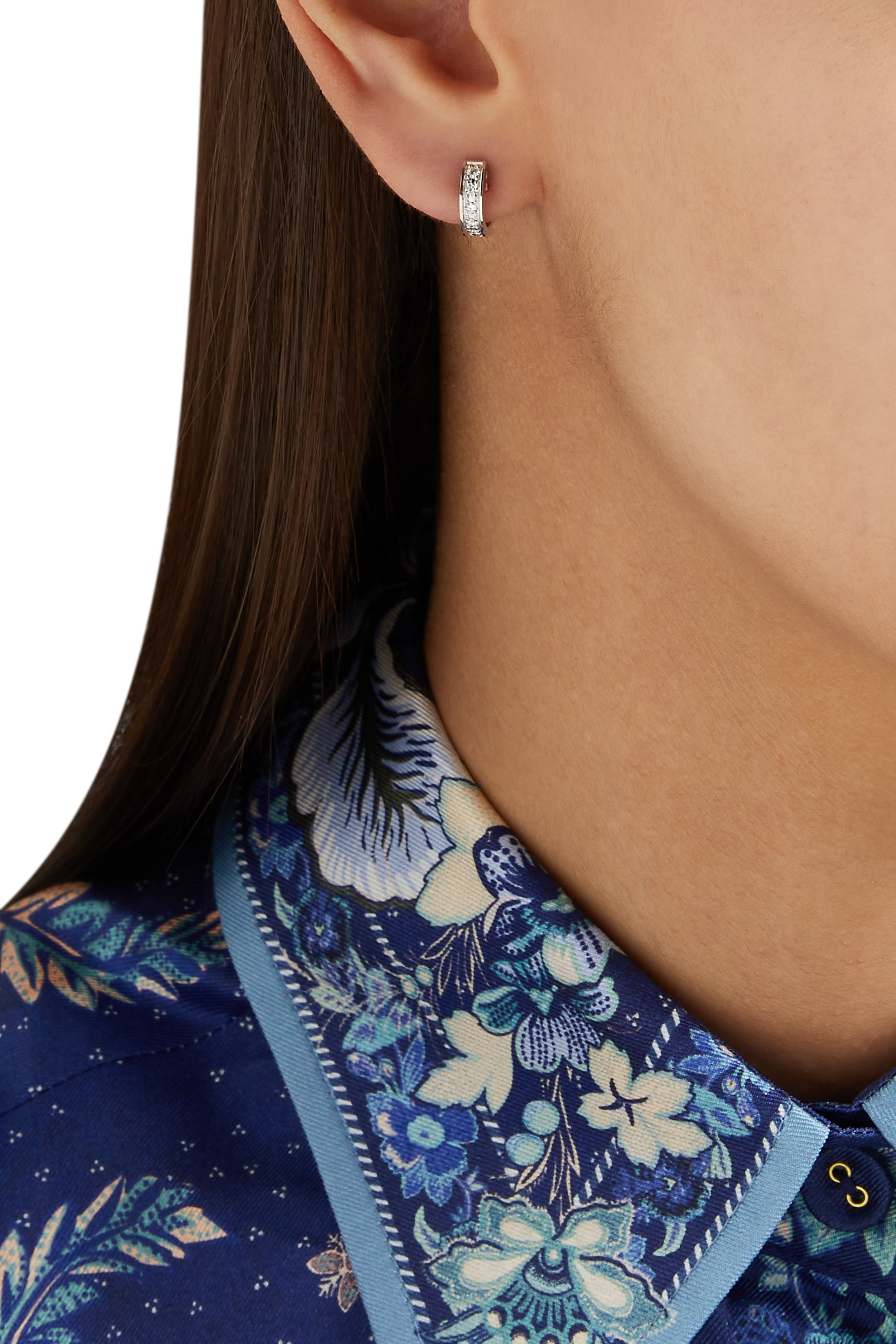 Quatre Radiant Edition Mini Ring Single Clip Earring, 18K Yellow Gold & White Gold