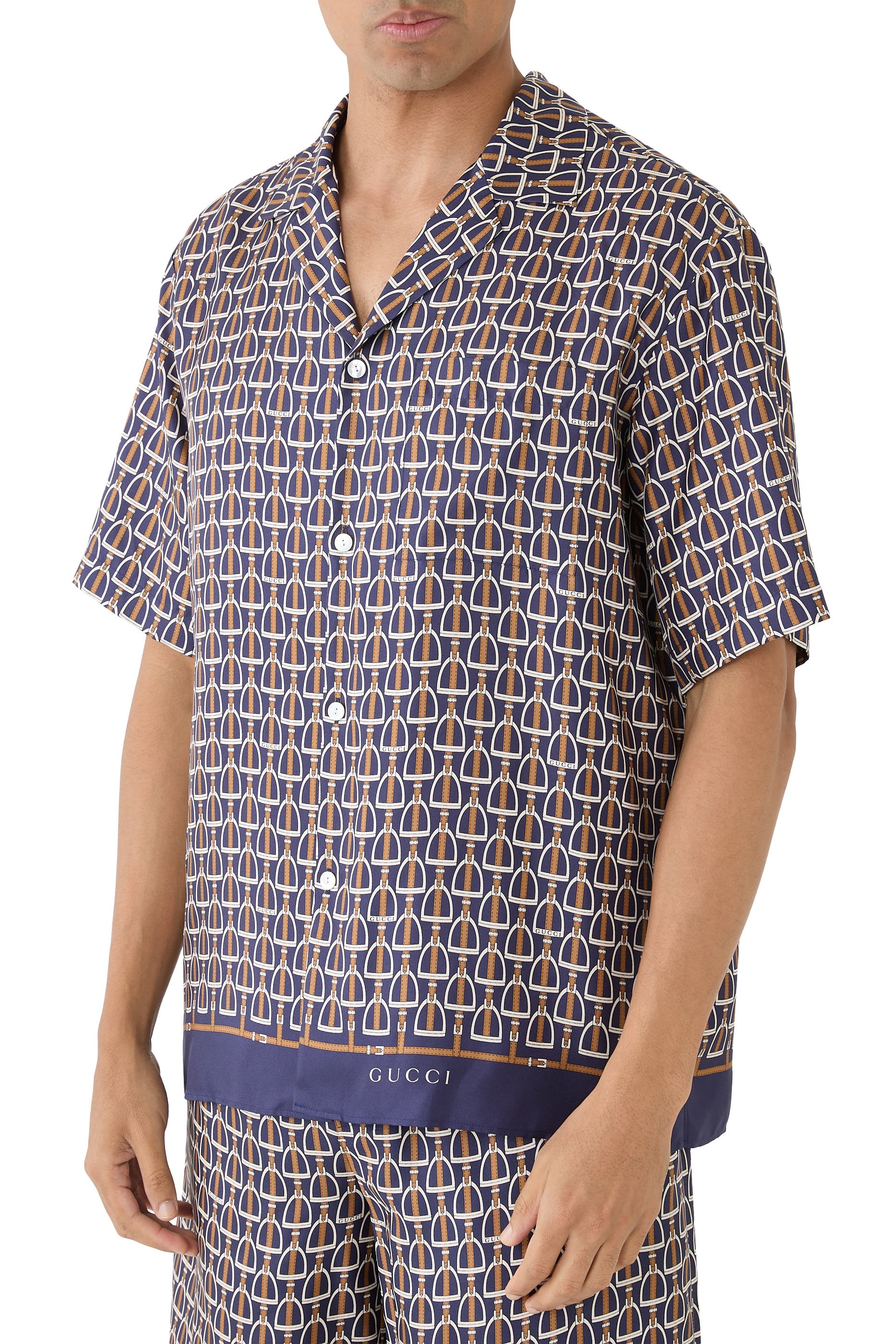 Printed Bowling Shirt 