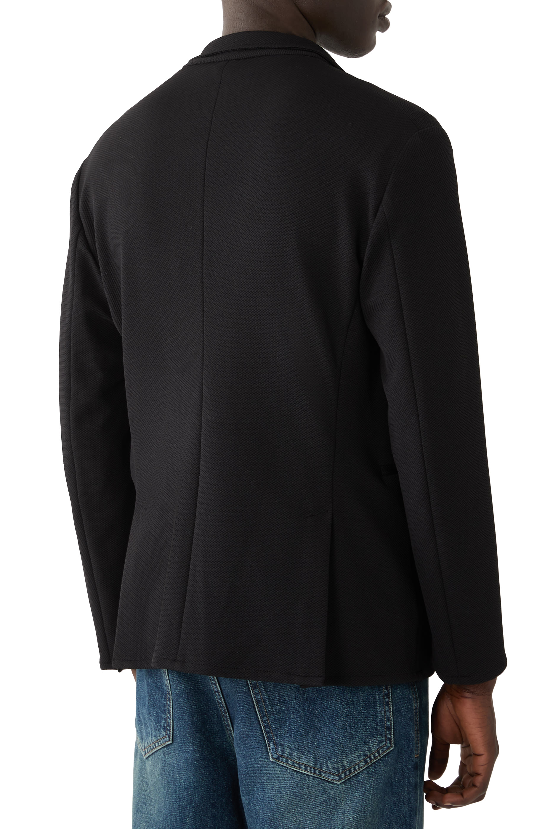 Techno Jersey Piquet Blazer
