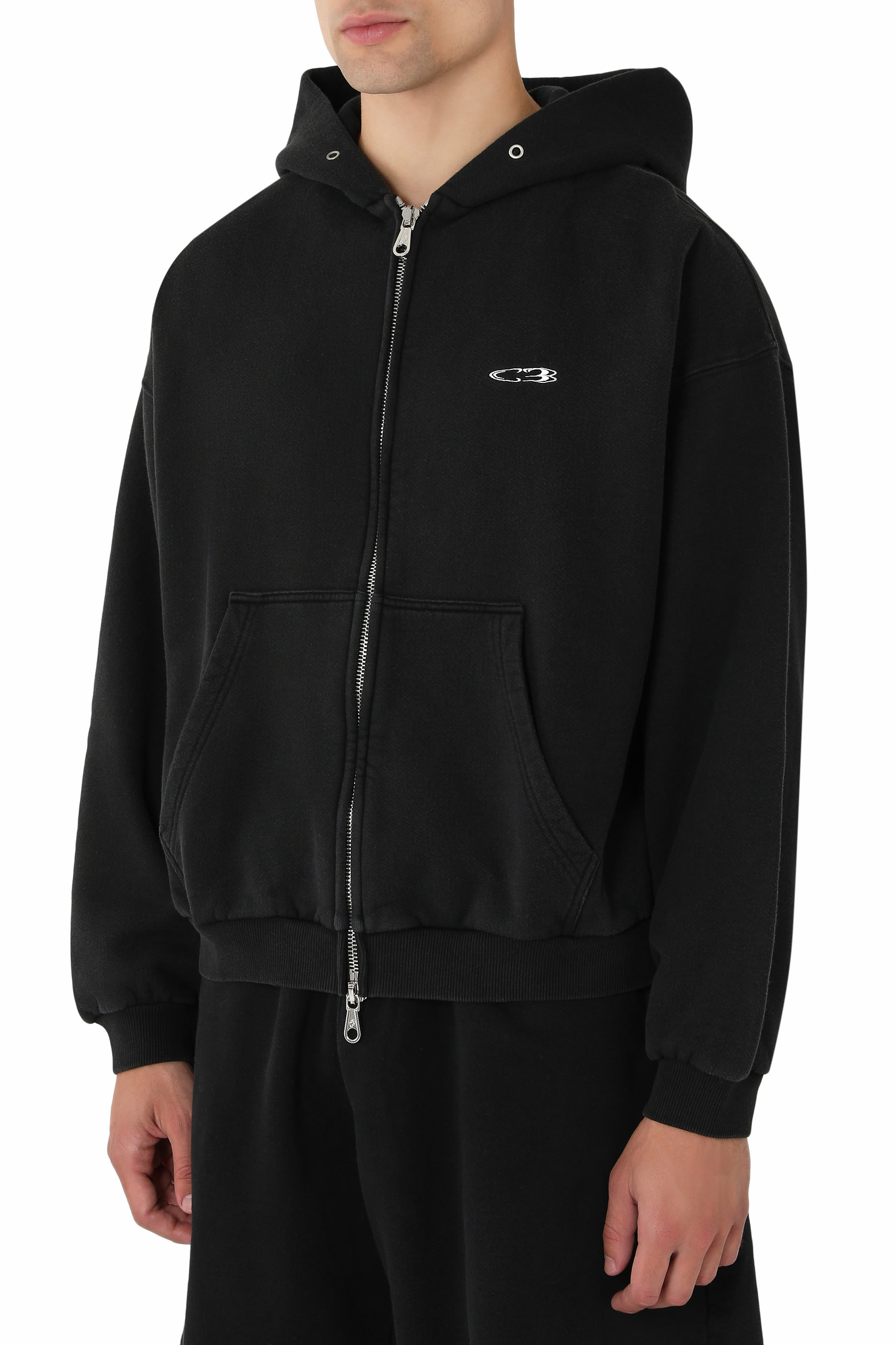 Logo Surf Zipped Hoodie