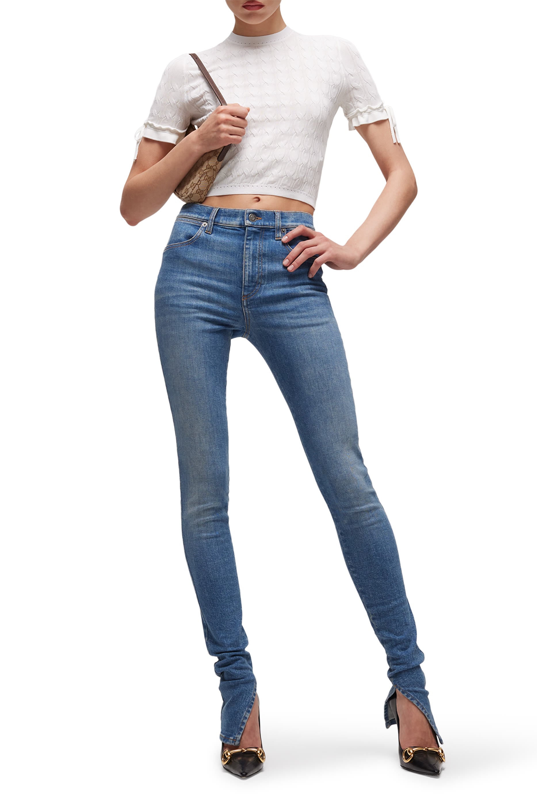 Braided Cotton Blend Top