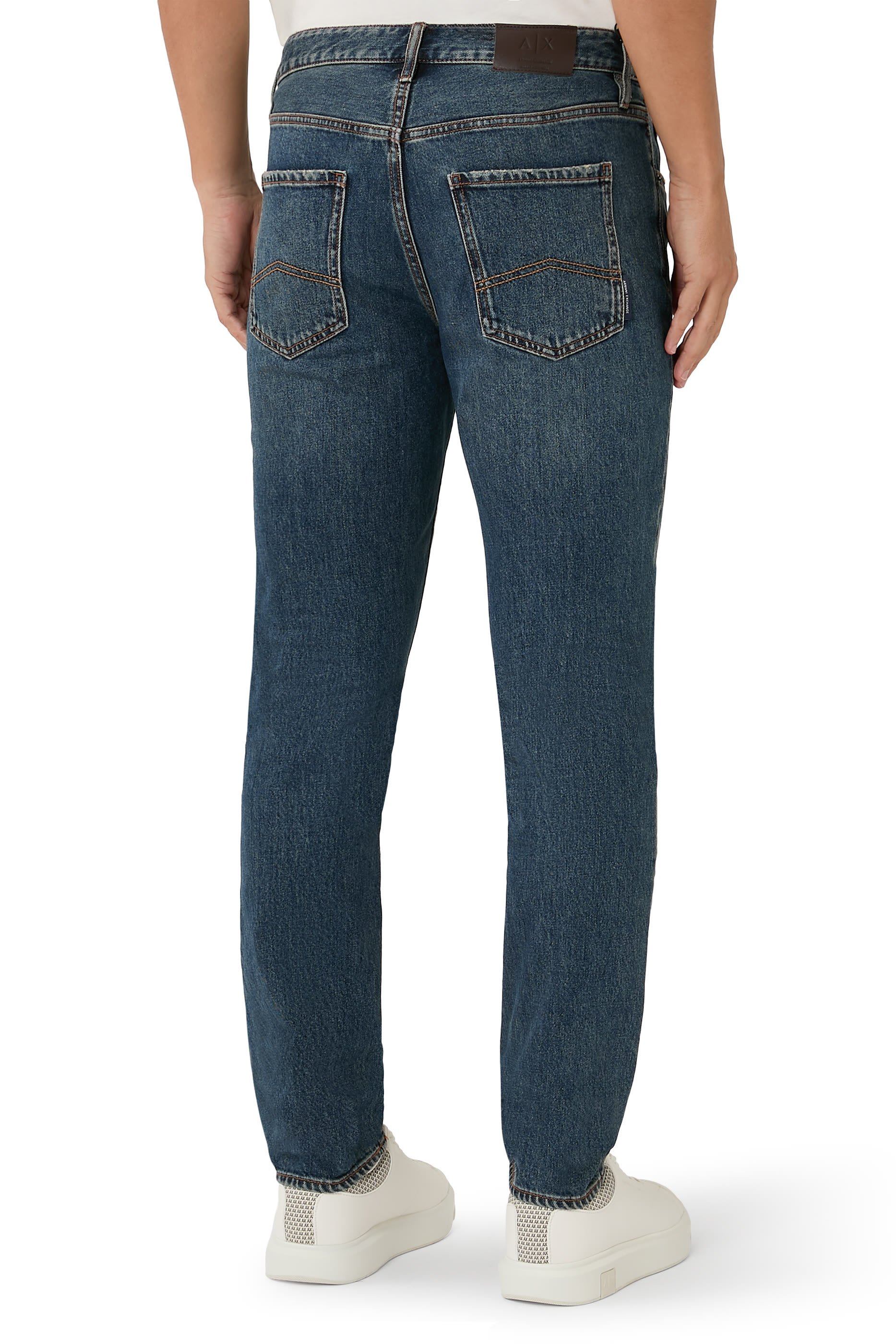 AX Logo Slim-Fit Jeans