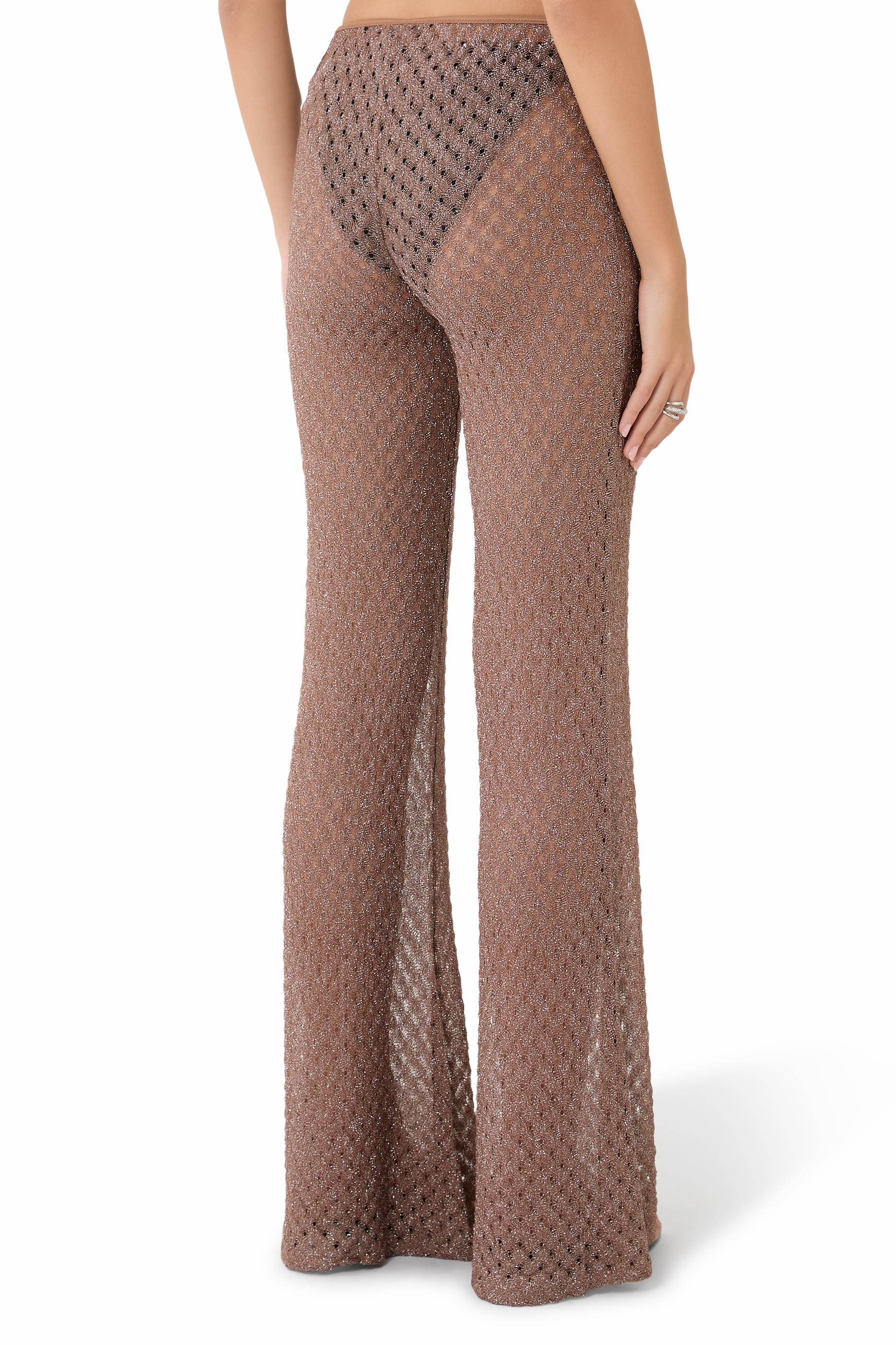Low-Rise Lace Pants