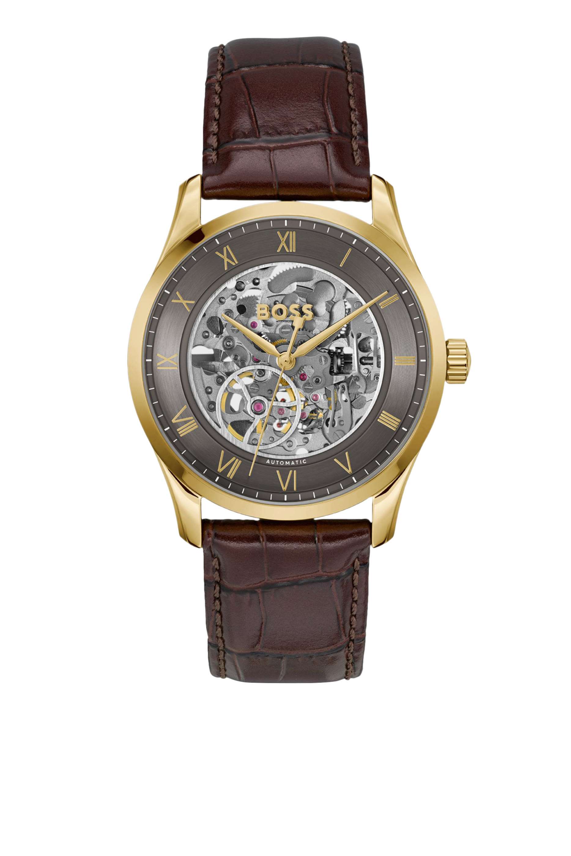 Principle Skeleton Gold-Tone Automatic Watch