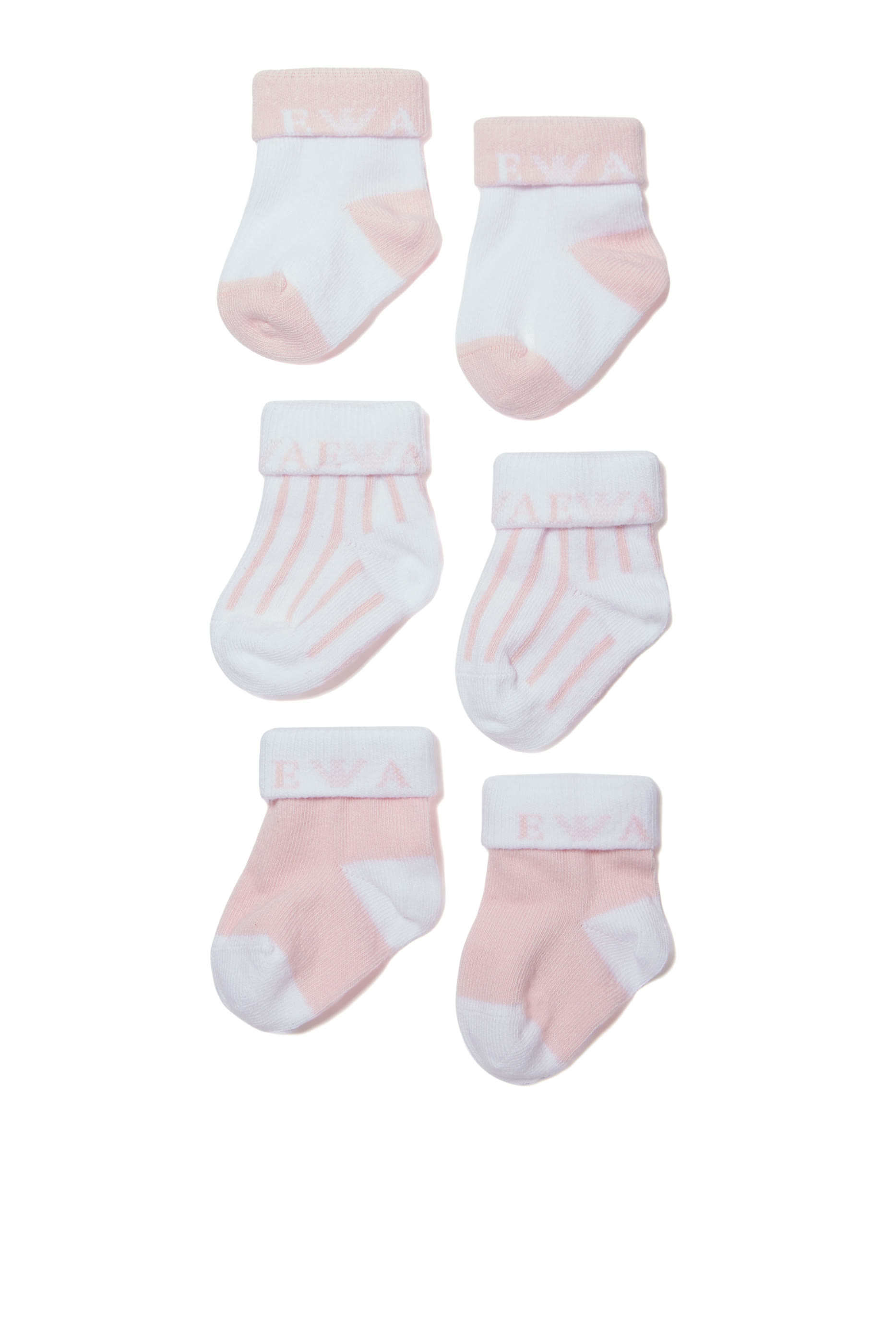 Kids Logo Print Socks, Set of Three