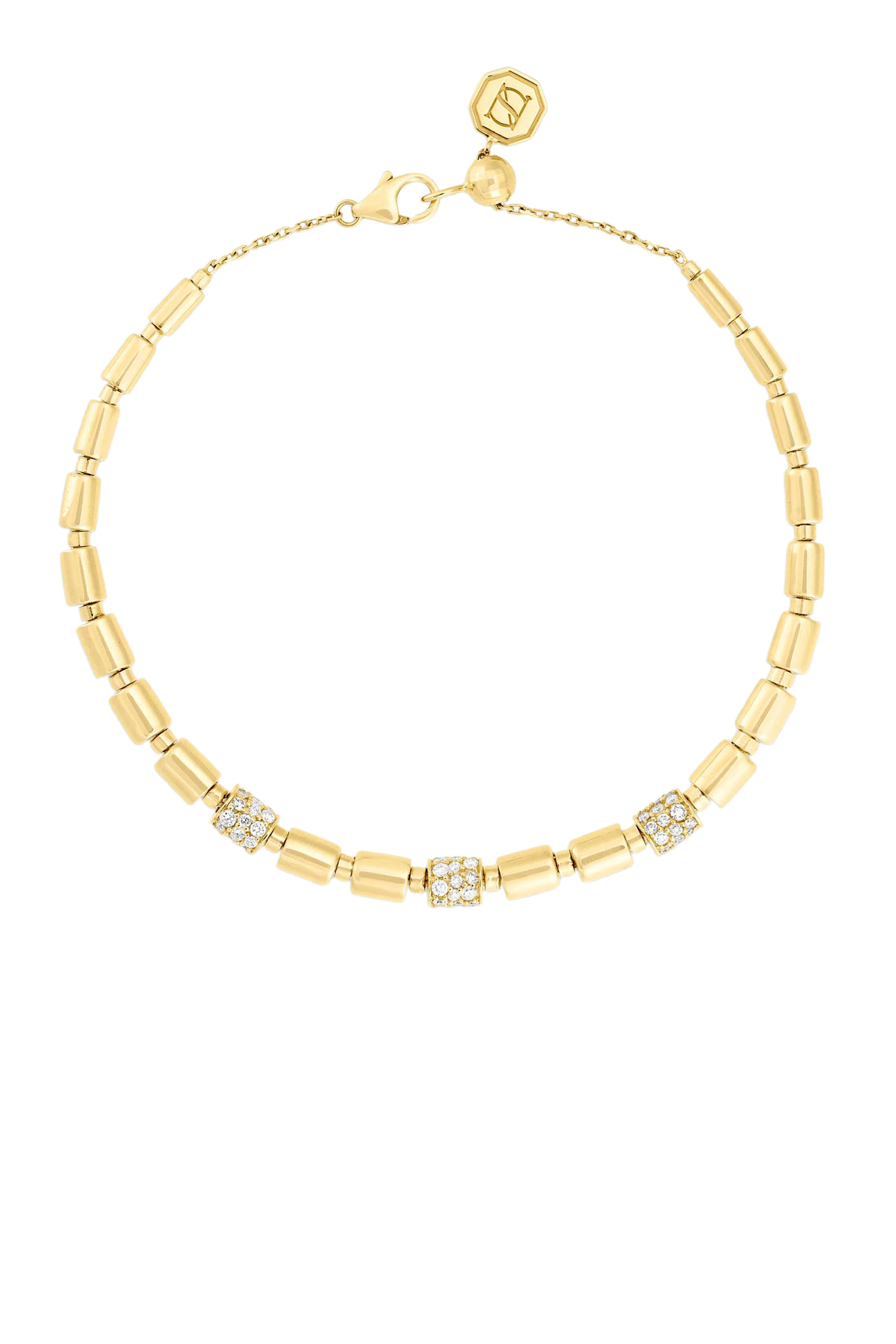 Iteru Rhythm Bracelet, 18k Yellow Gold & Diamonds