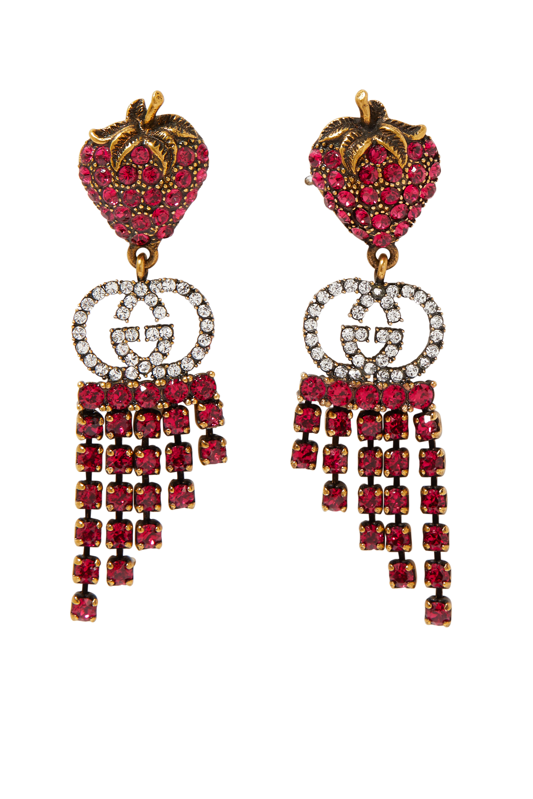 Strawberry Crystal Earrings