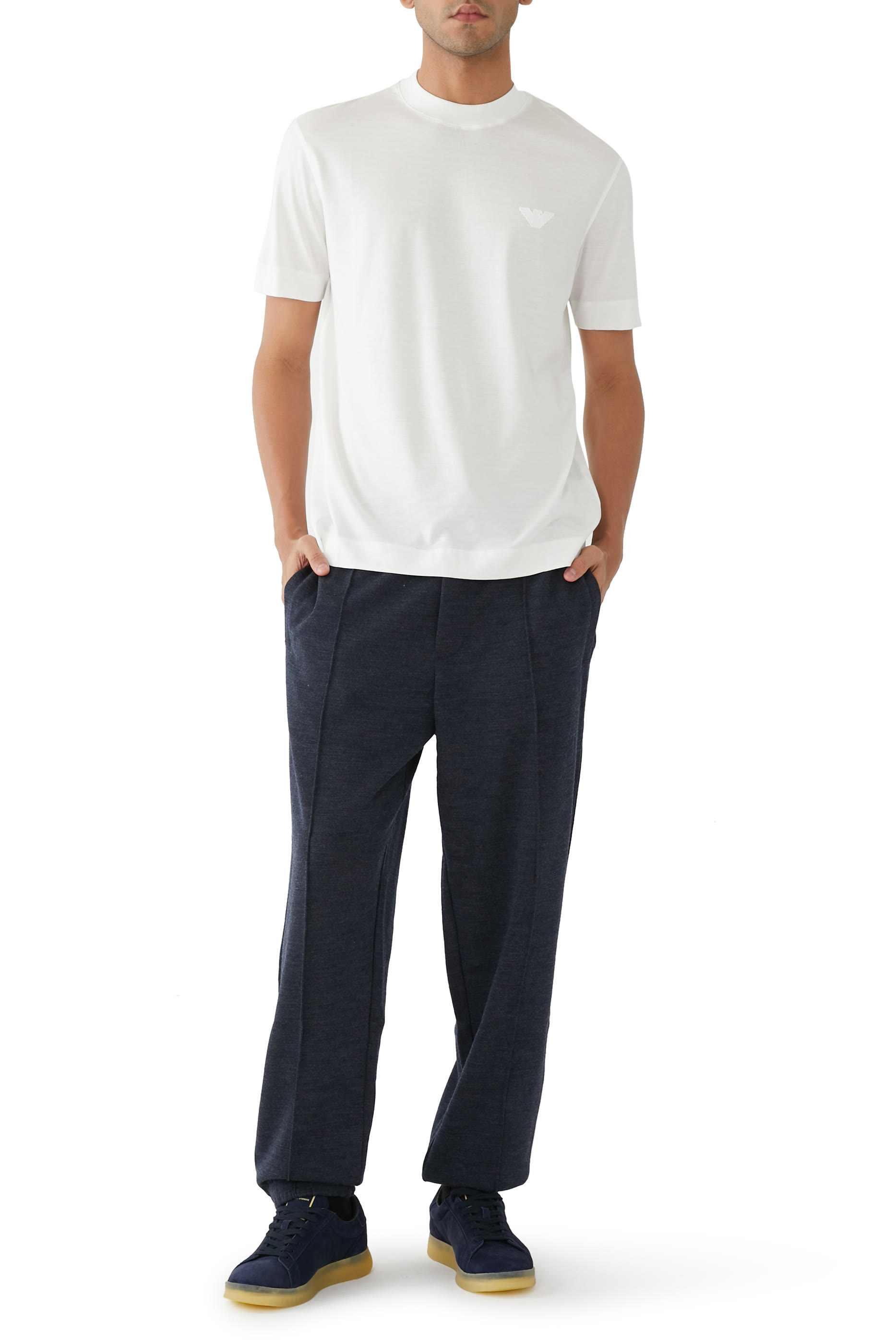 Travel Essentials Virgin Wool-Blend Jersey Joggers