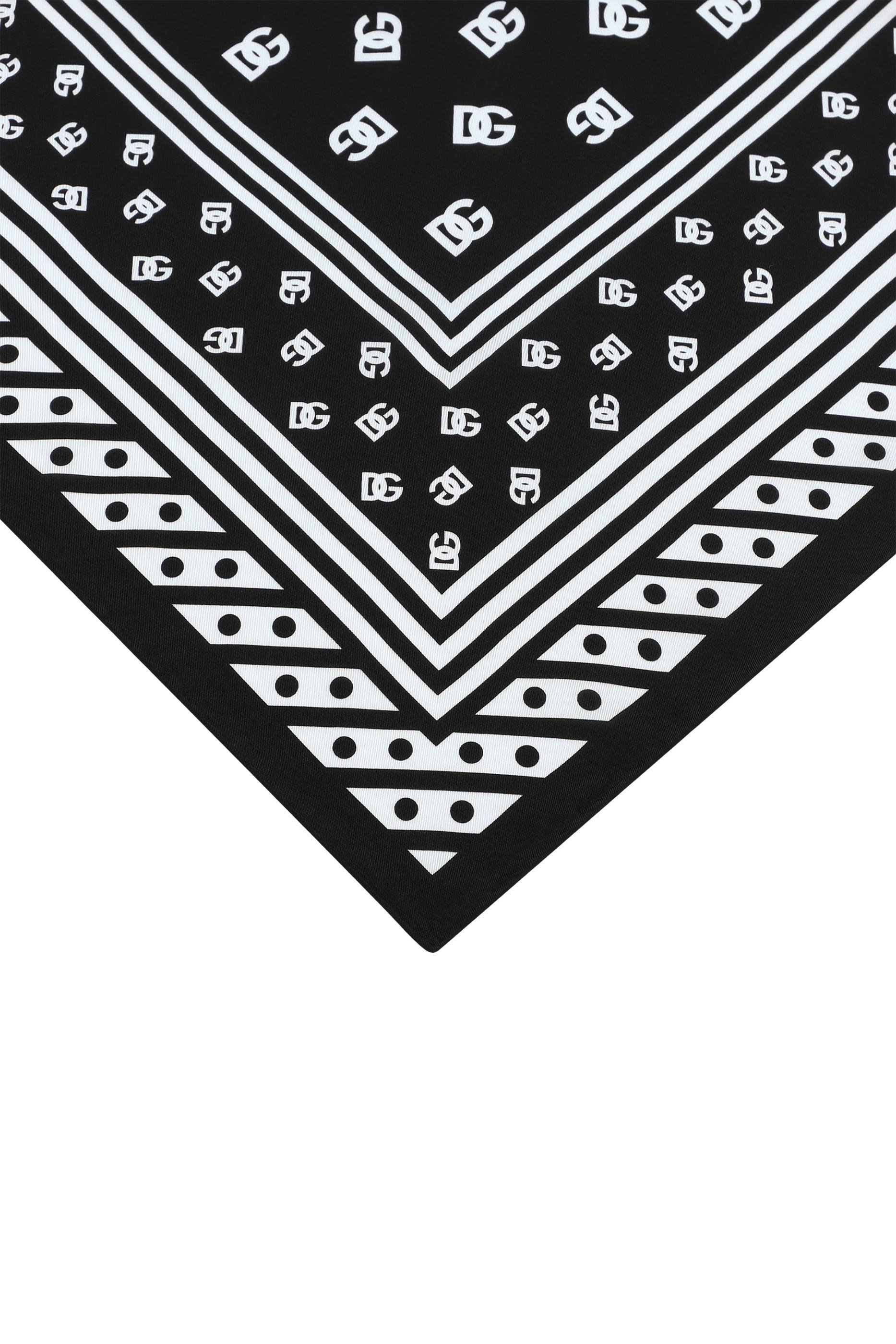 All-Over DG Logo Print Twill Scarf