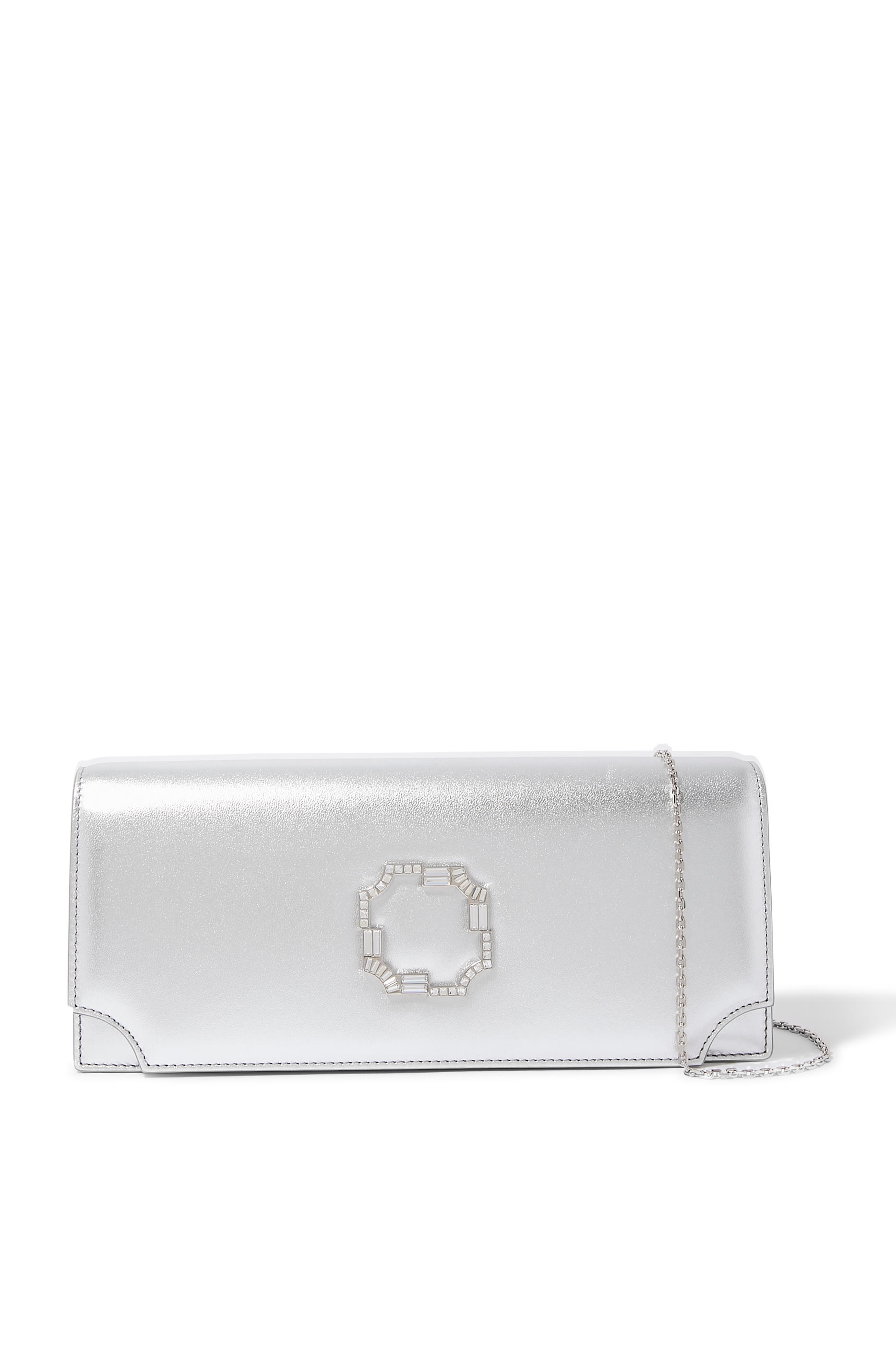 Vivien Metallic Leather Clutch 