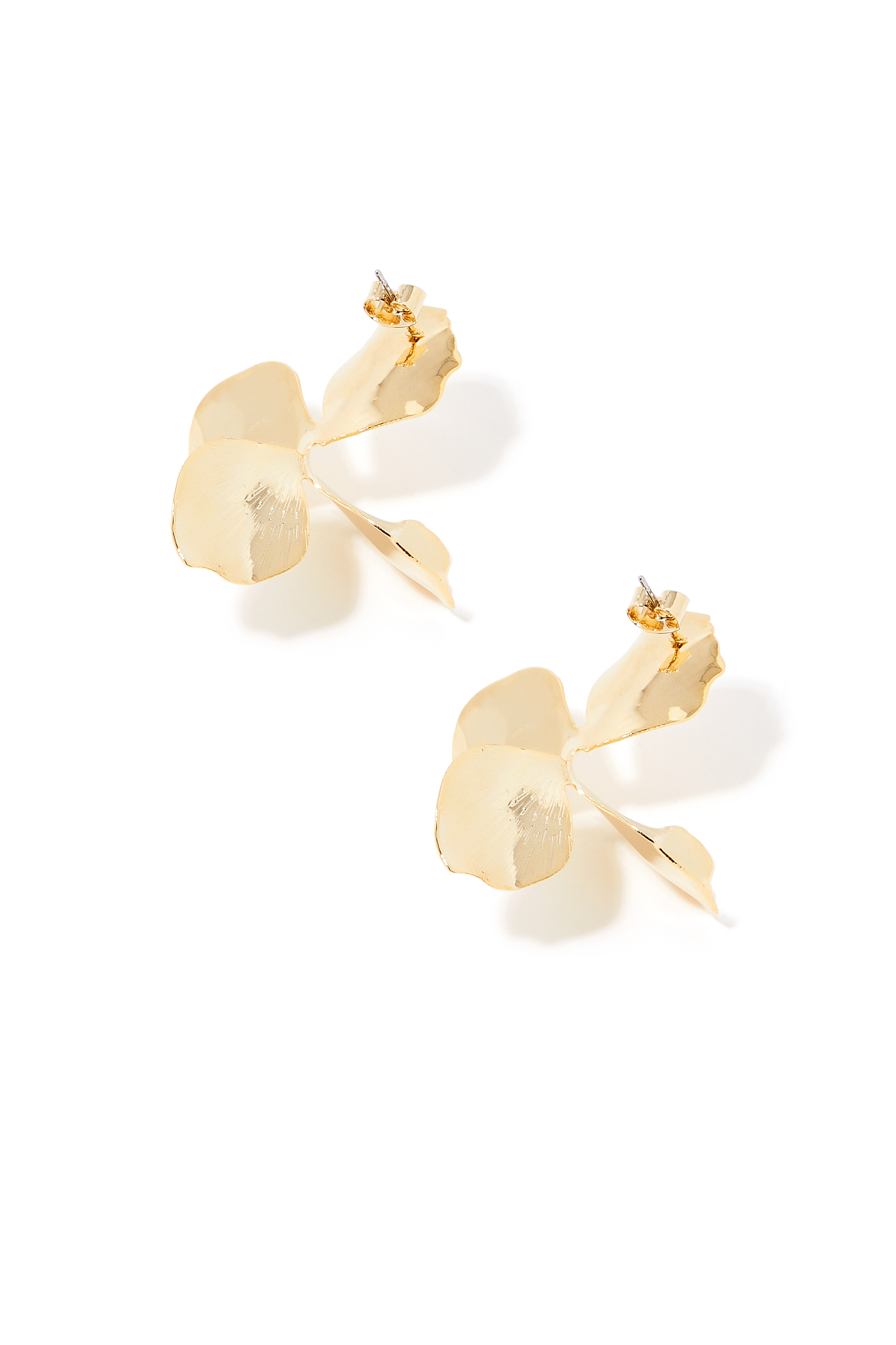 Hyacinth Drop Earrings, 14k Yellow Gold-Plated Brass