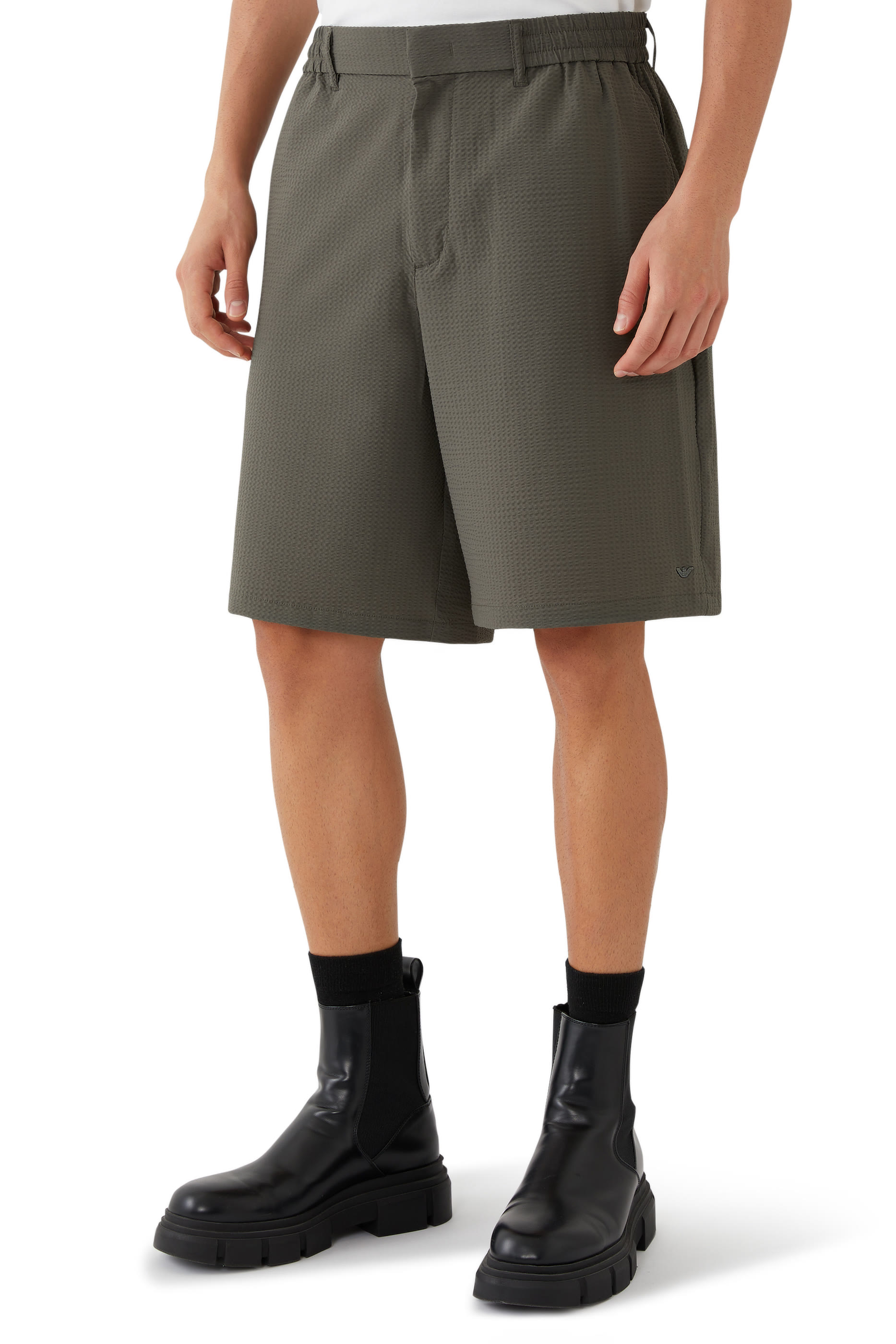 Drawstring Bermuda Shorts