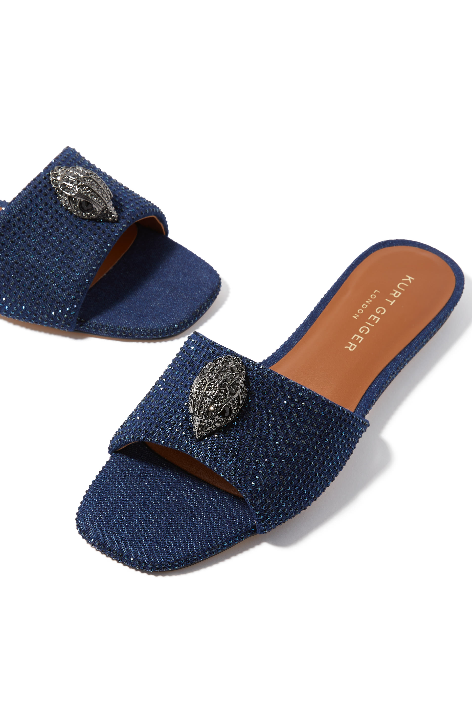 Kensington Denim Flat Sandals