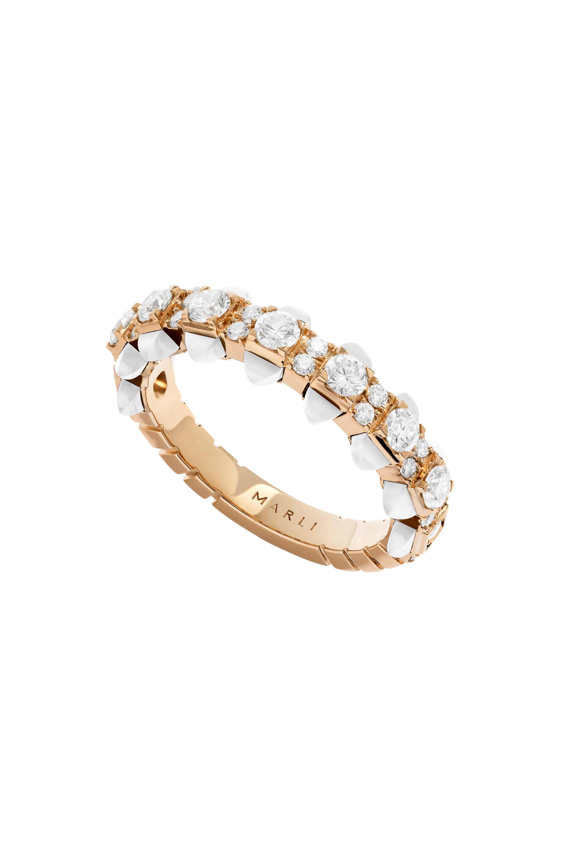 Tip-Top White Agate Diamond Ring