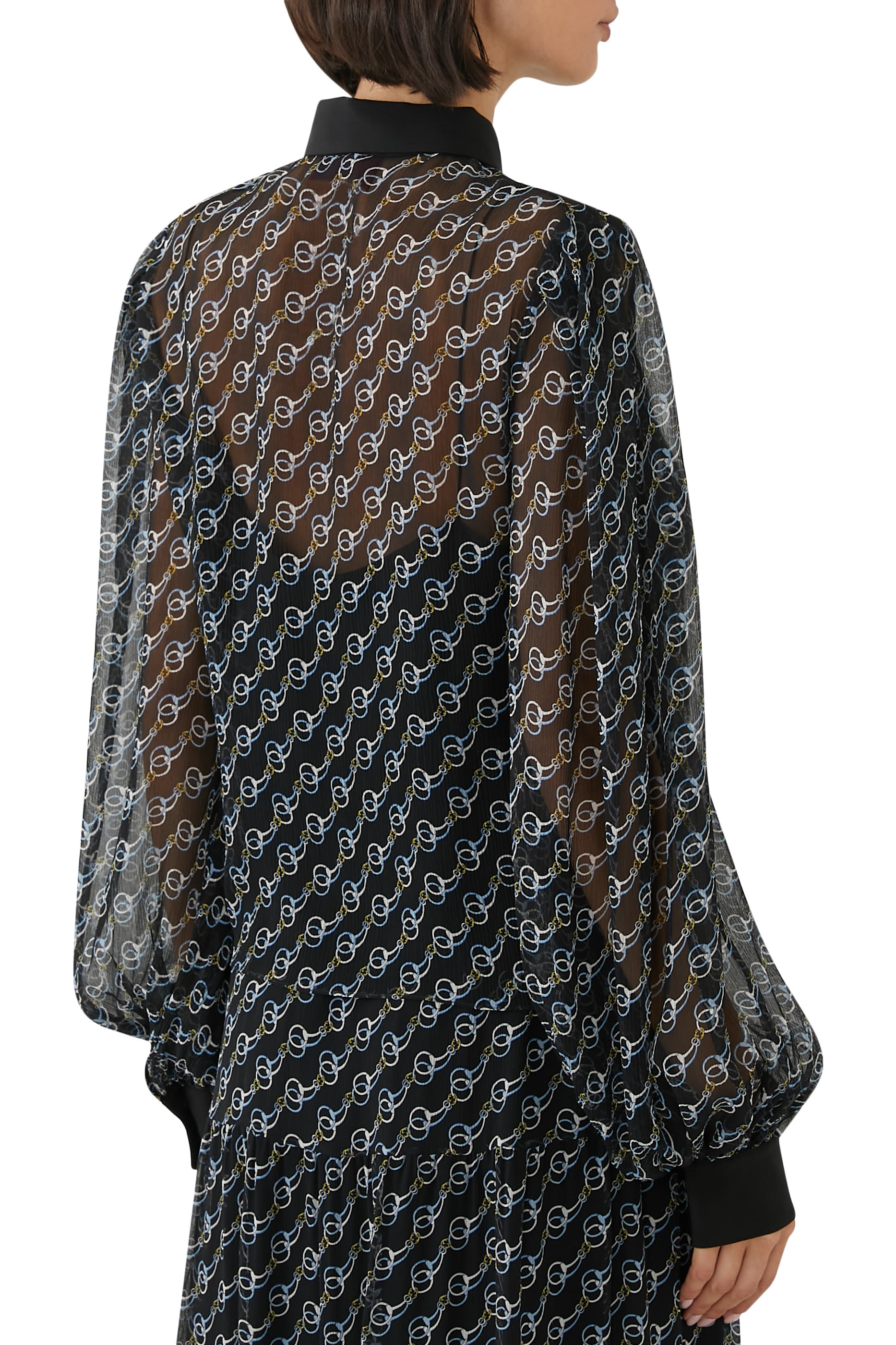 Printed Silk Creponne Shirt