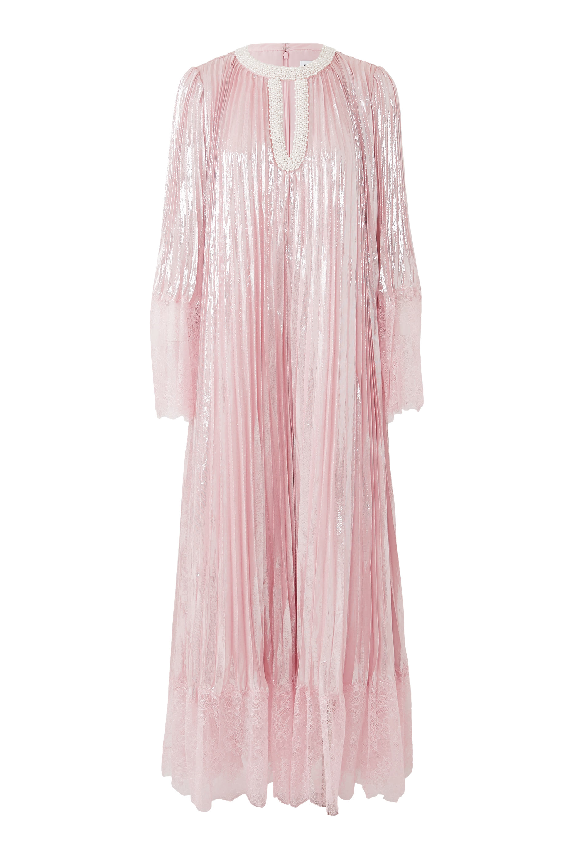 Metallic Pearl Maxi Dress