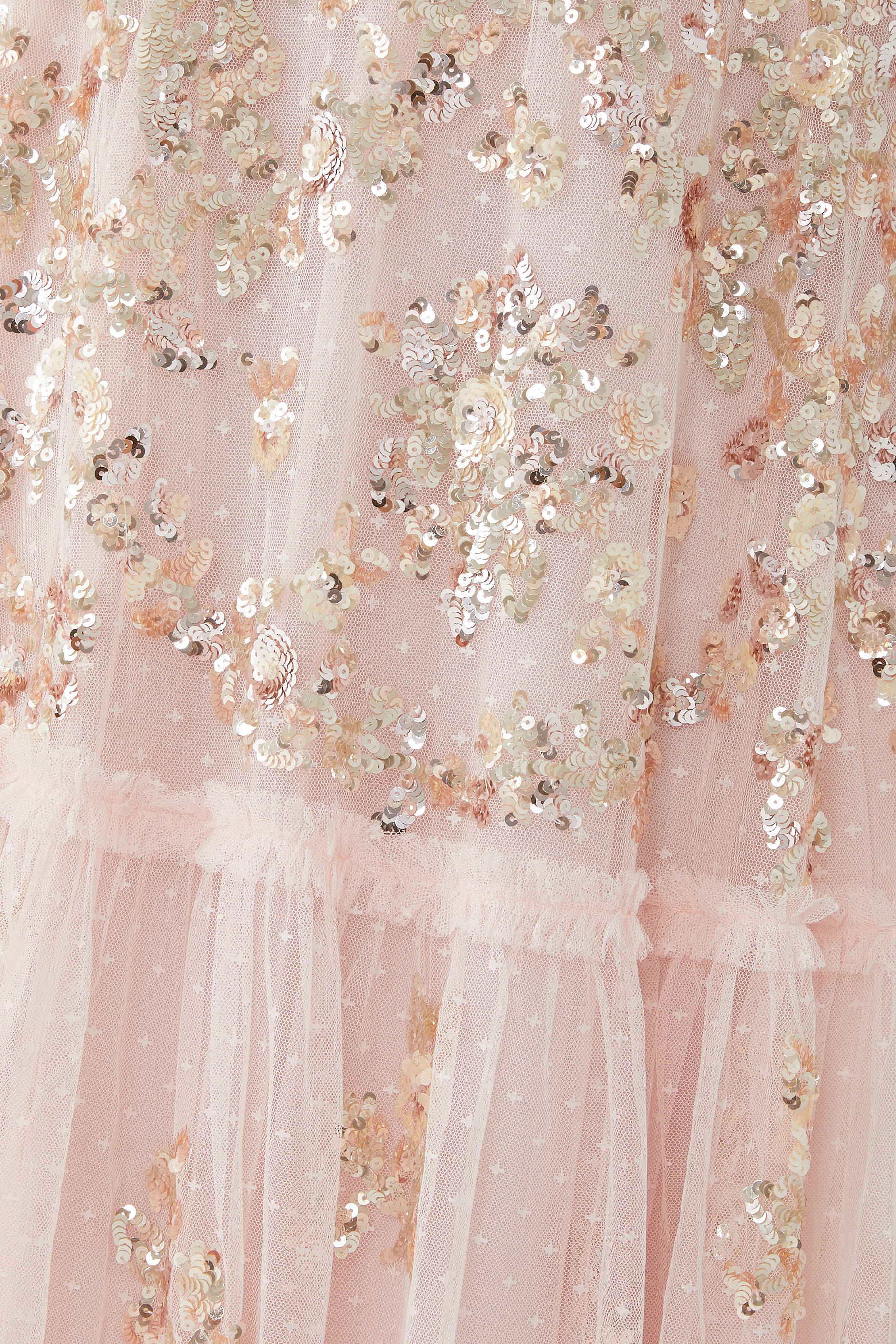 Sequin Chain Ankle Gown