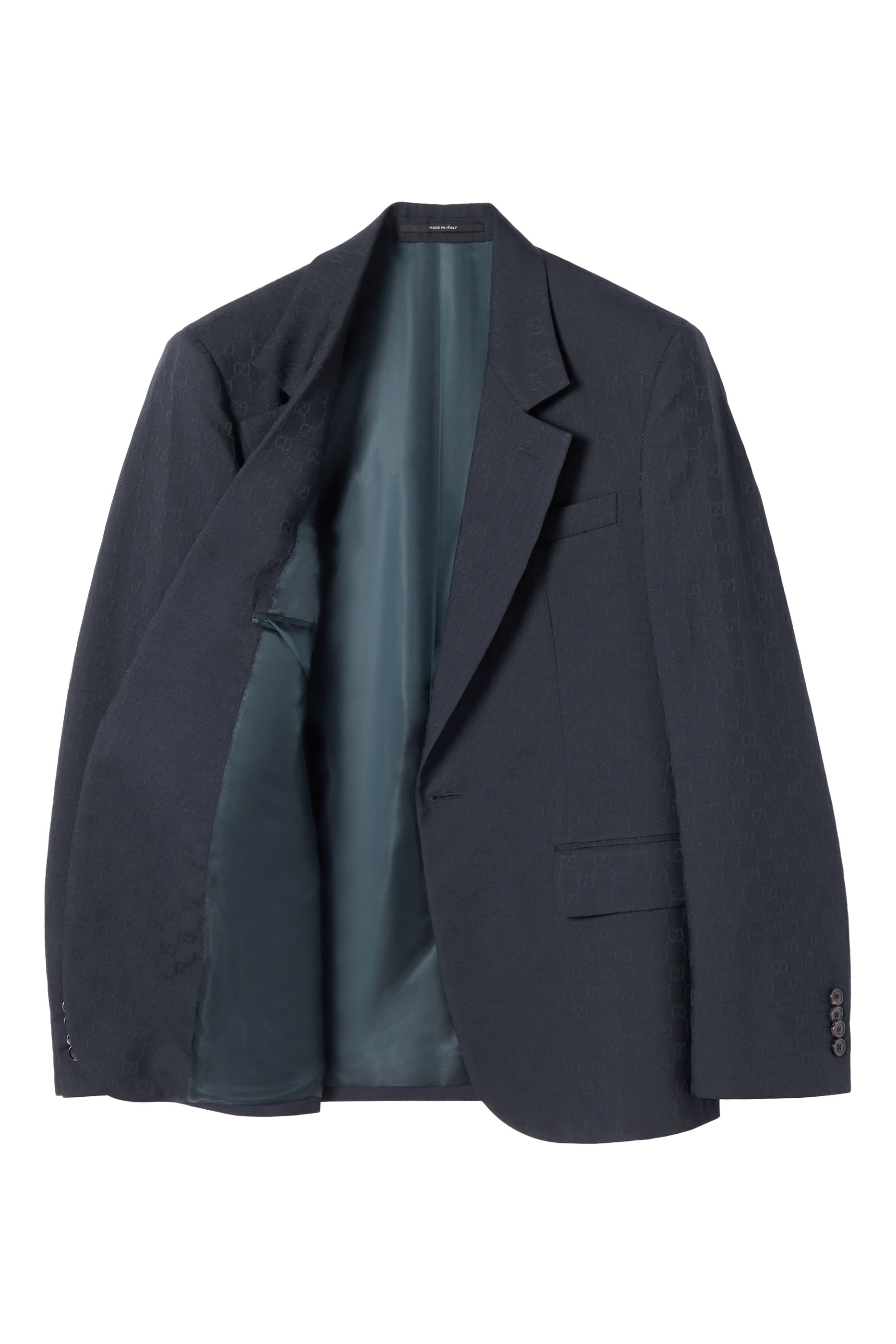 Single-Breasted GG Wool Jacket