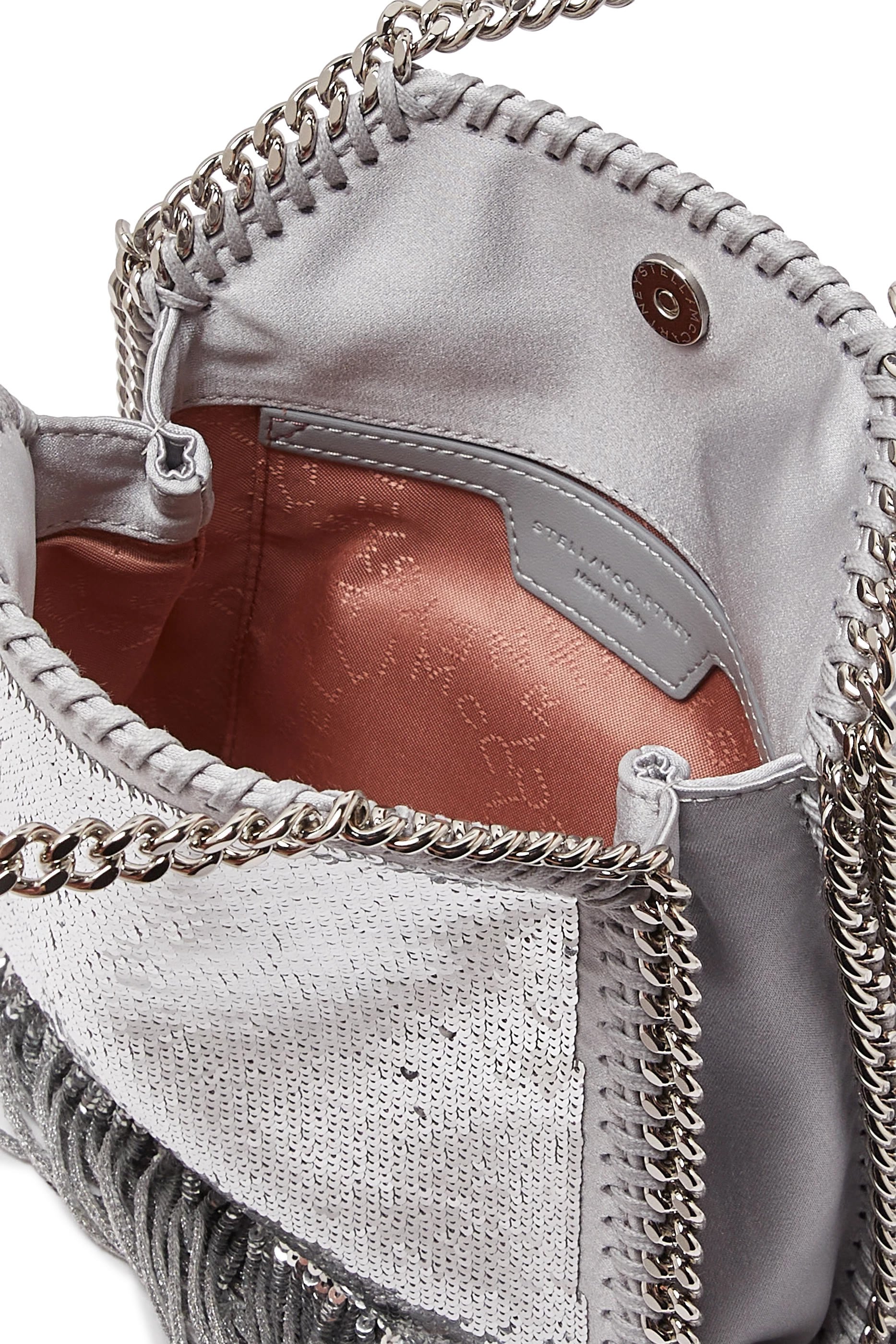 Limited-Edition Falabella Sequin Fringe Tiny Tote Bag