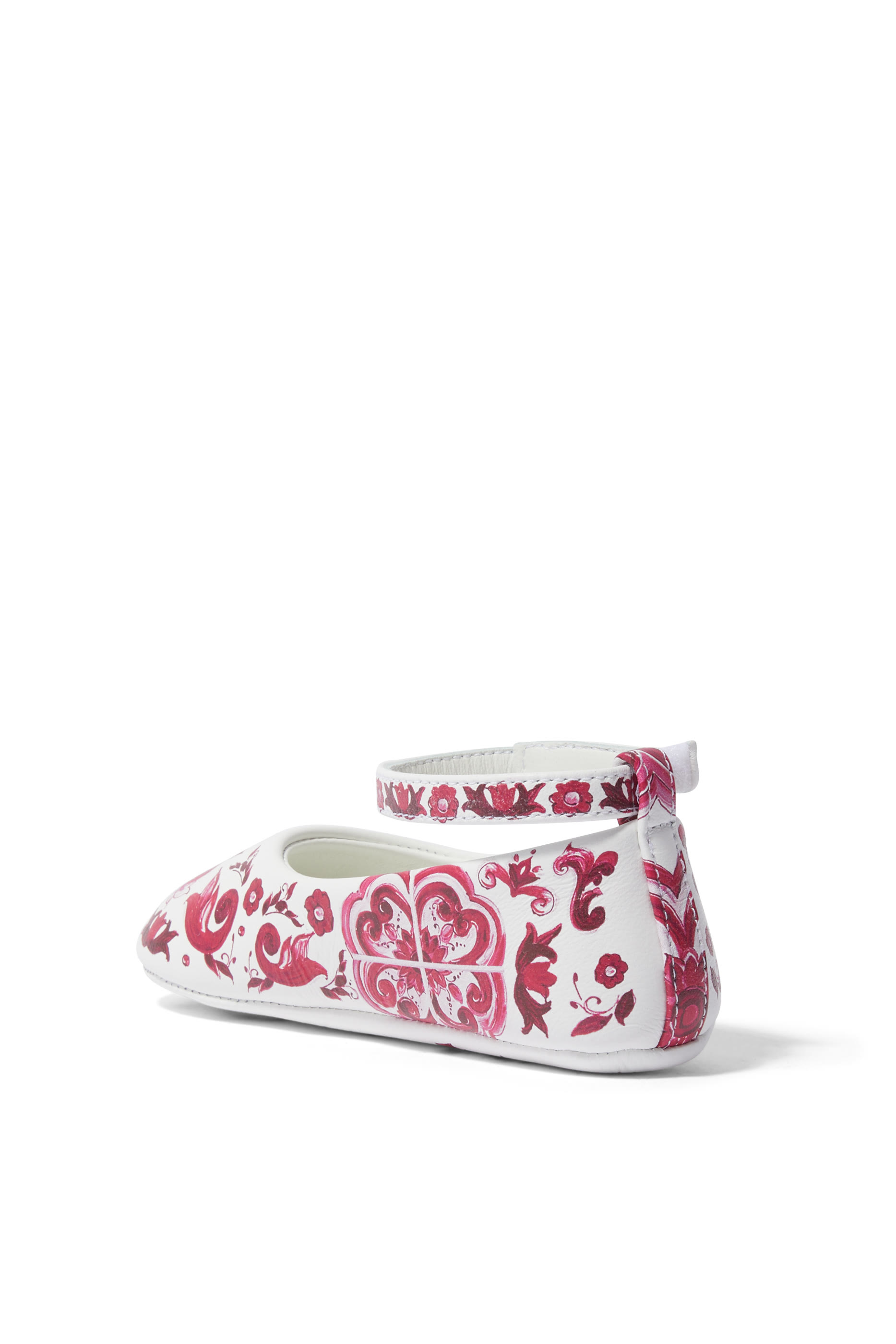 Kids Newborn Majolica-Printed Nappa Ballet Flats