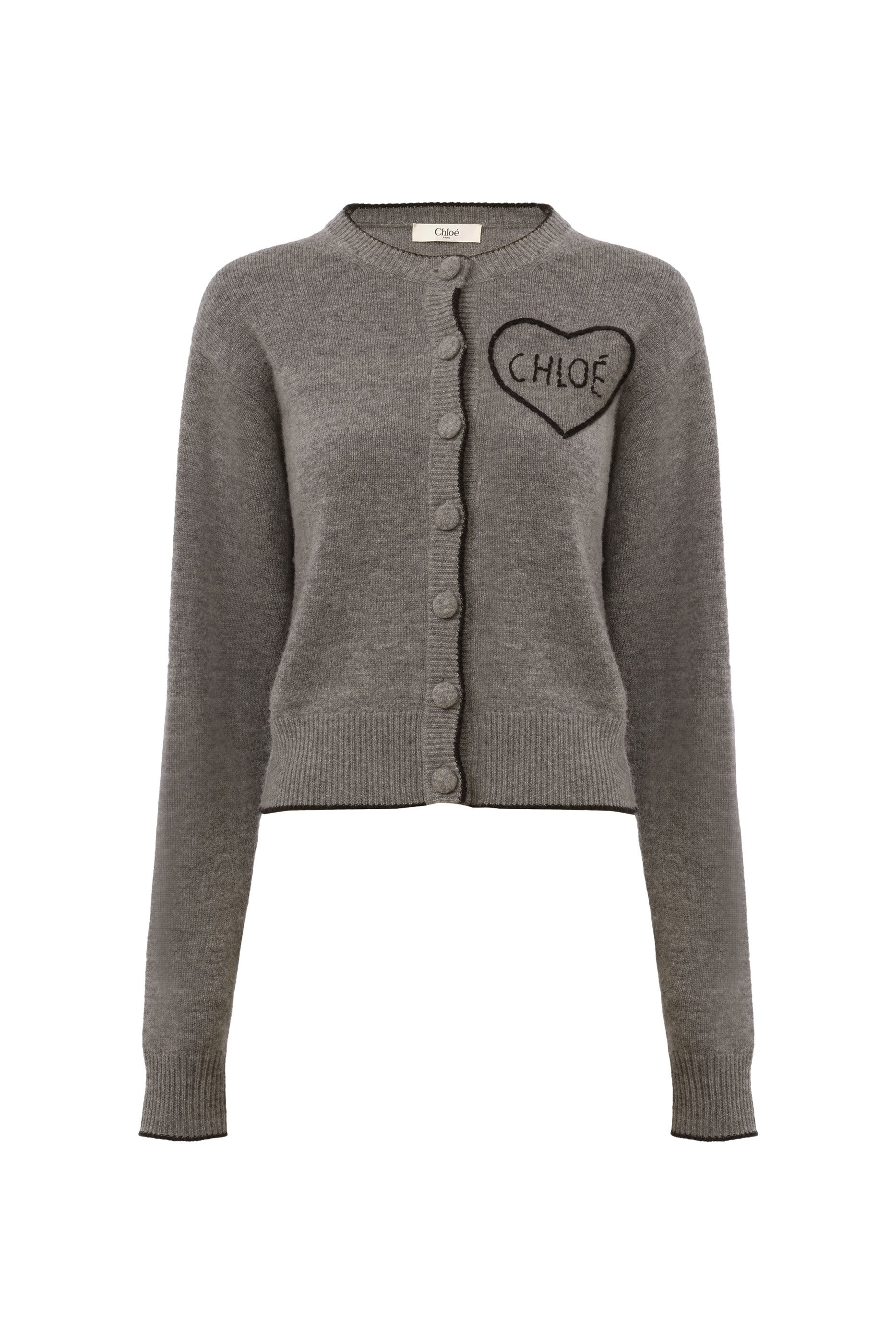  Fitted Logo Cardigan