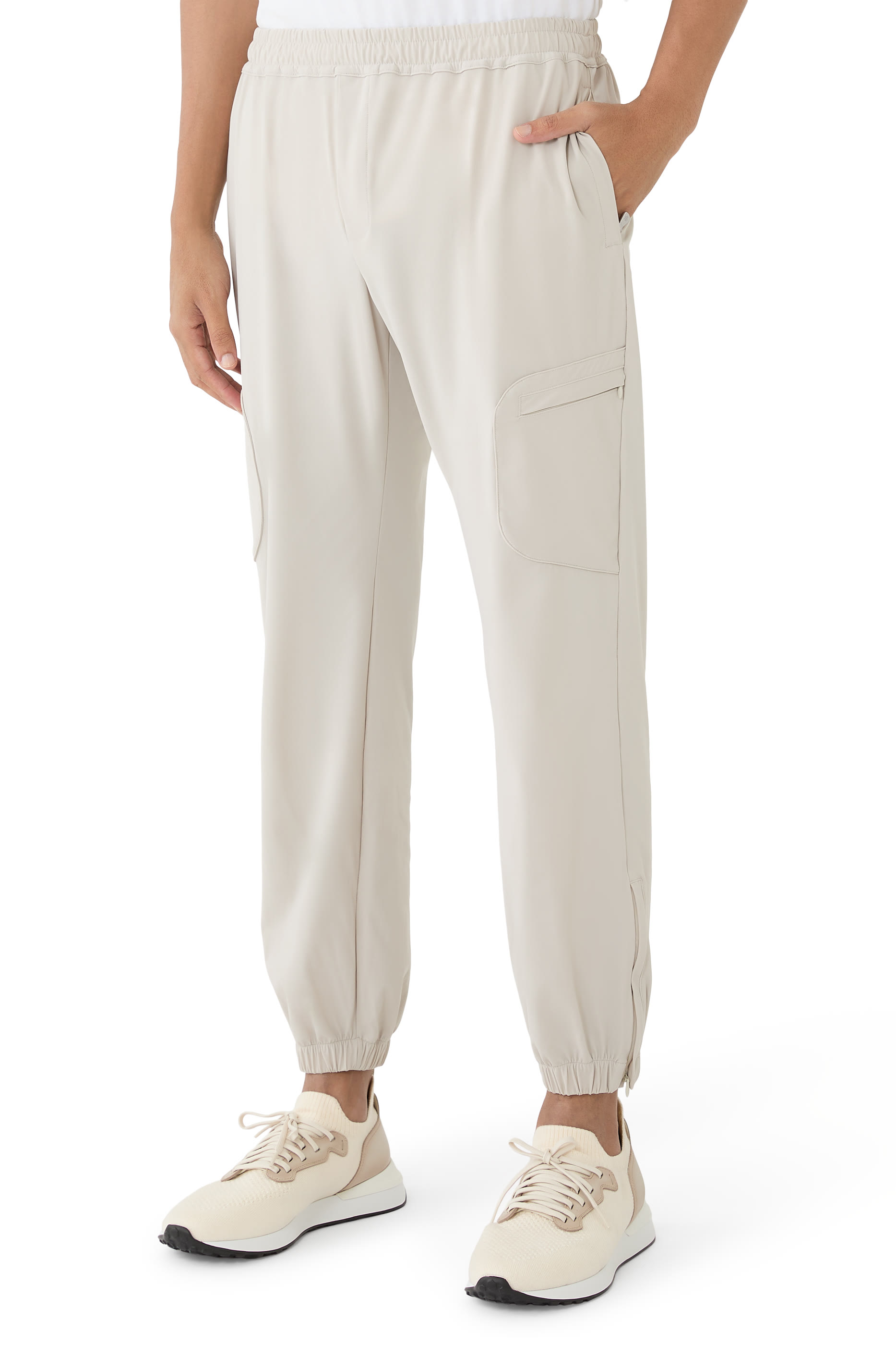 Patch-Pocket Stretch Trousers