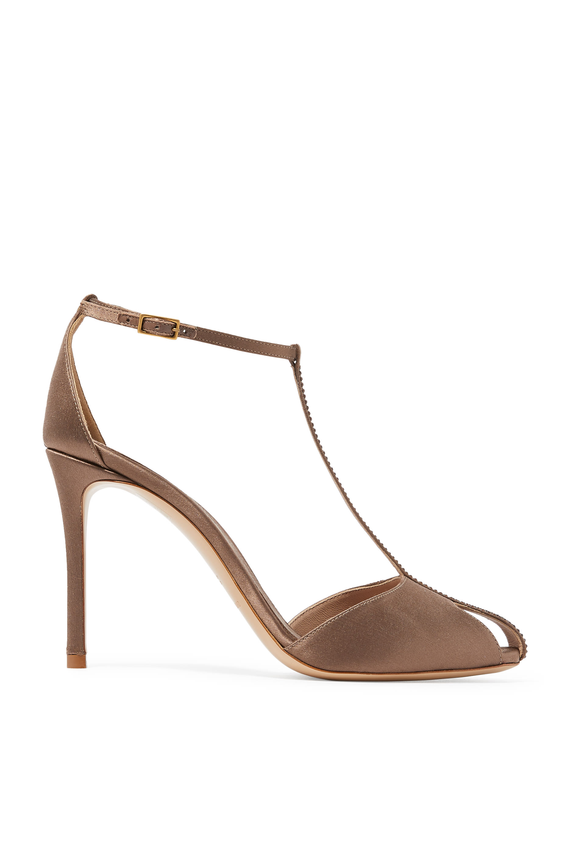 Satin T-Bar 95 Sandals