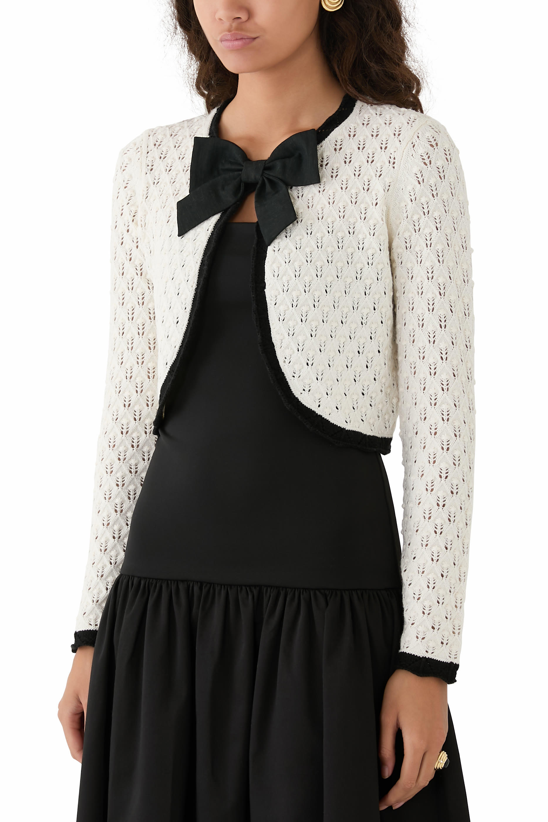 Dannie Shrug Bow Cardigan