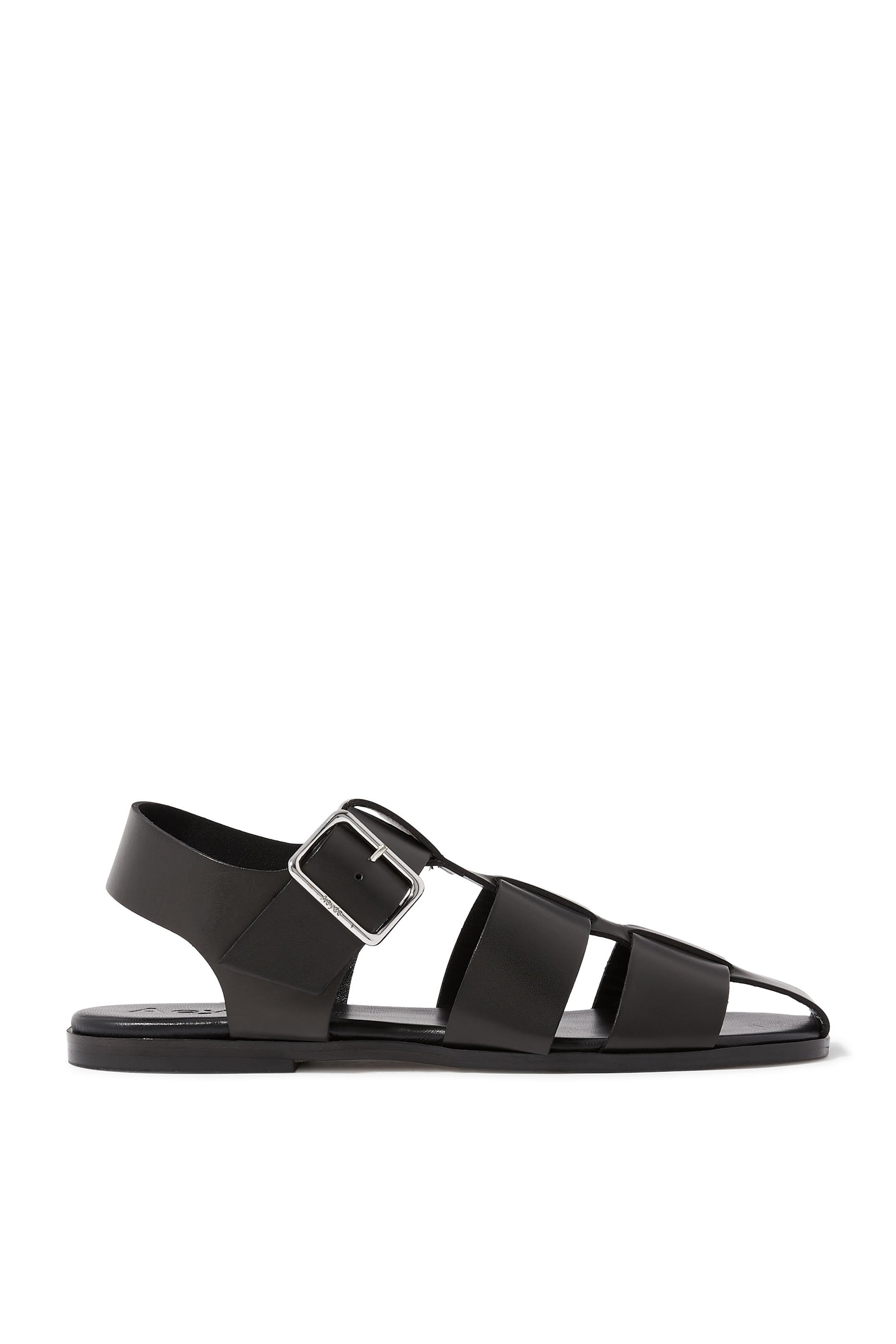 Caged Calfskin Leather Sandals